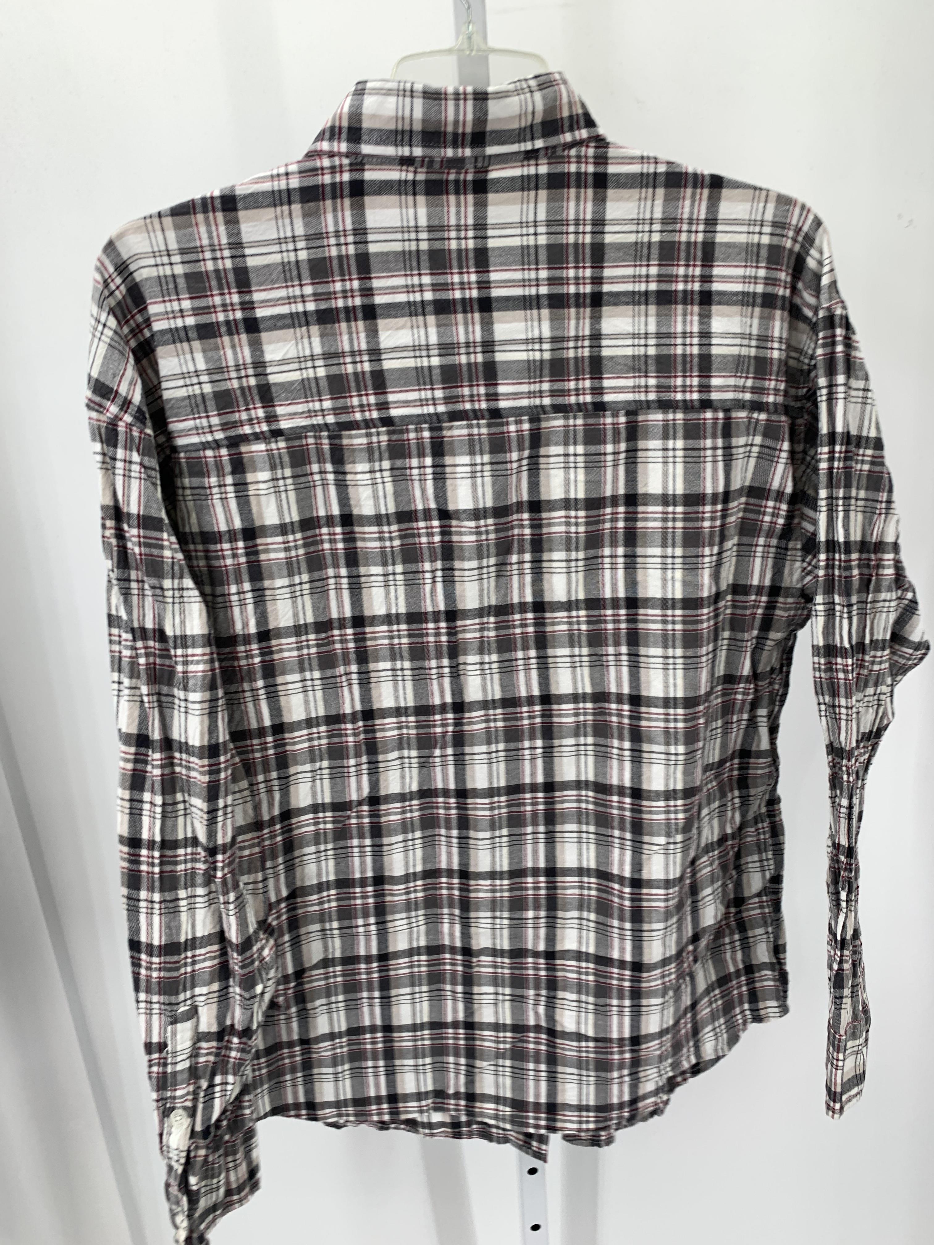 WHITE RED PLAID