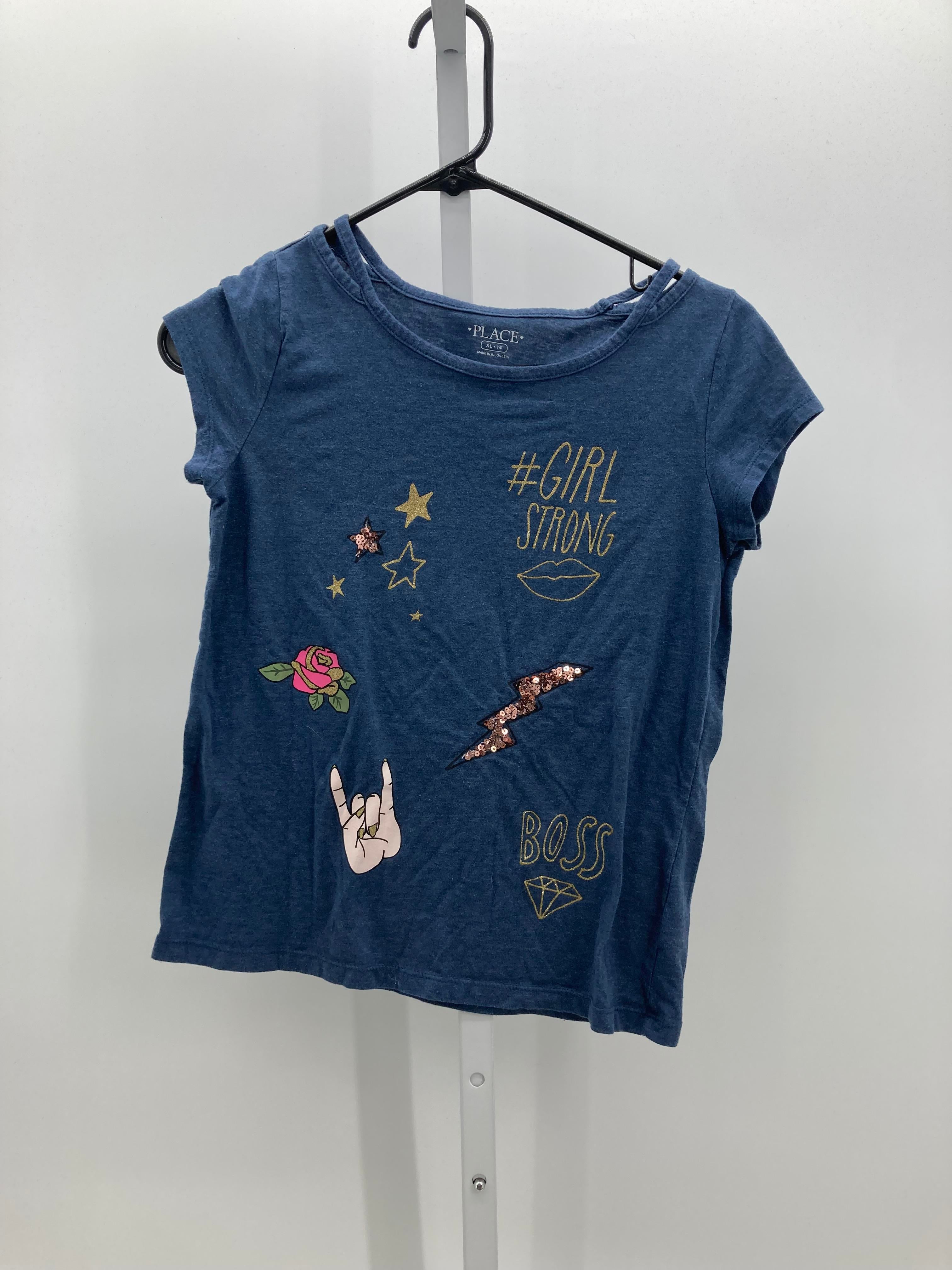 Children's Place Size 14 Girls Short Sleeve Shirt