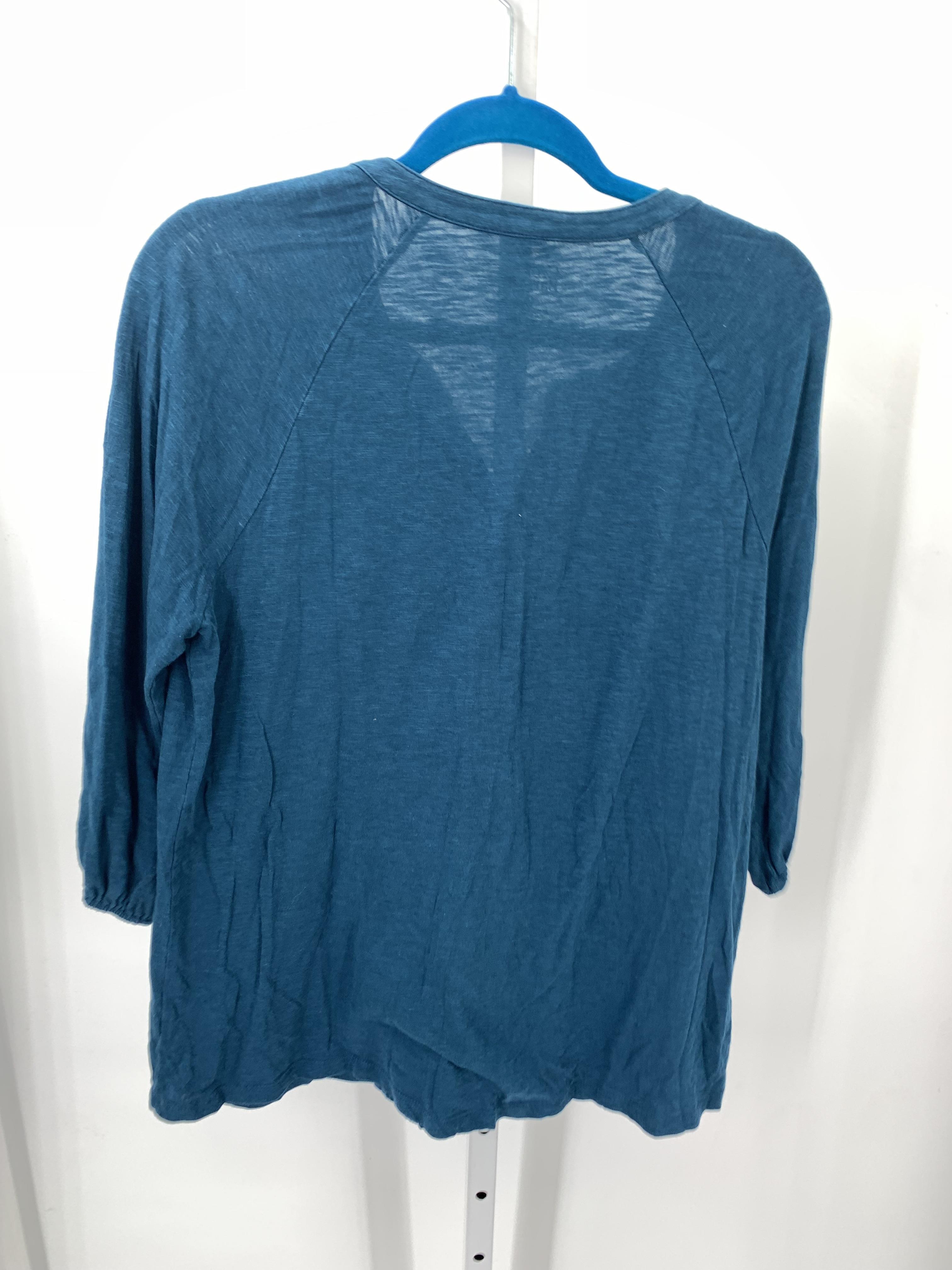 Croft & Barrow Size Large Misses 3/4 Sleeve Shirt