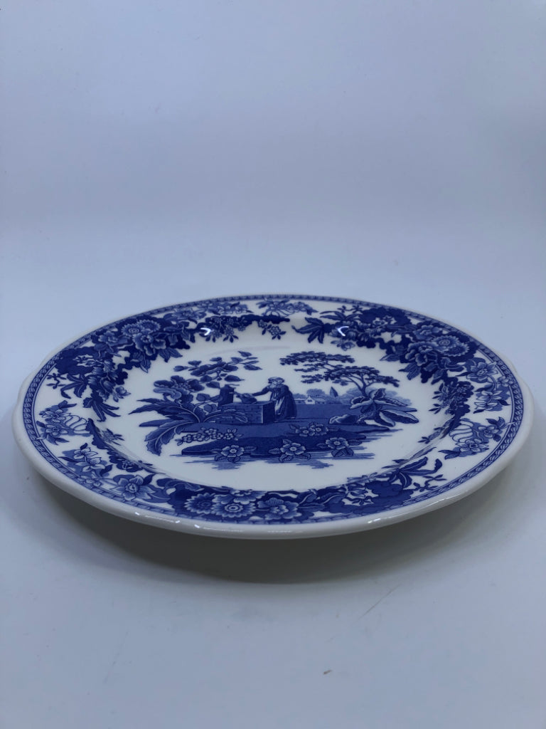 BLUE/WHITE "GIRL AT WELL" SPODE BLUE ROOM COLLECTION.