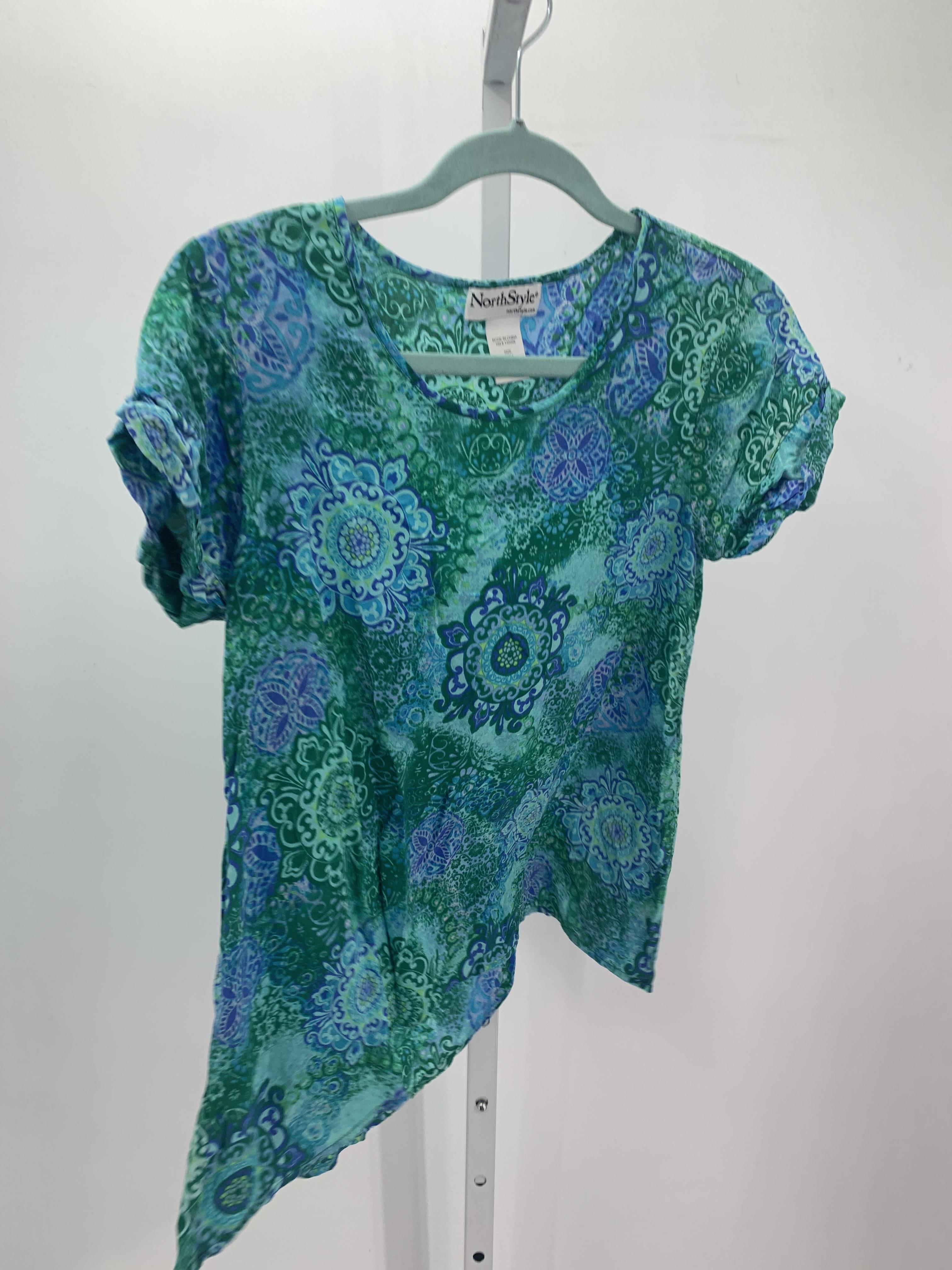 North Style Size Small Misses Short Sleeve Shirt