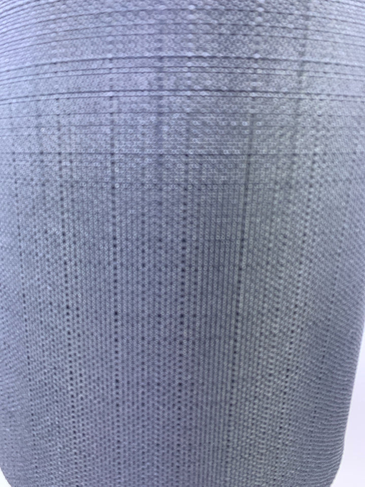 BLACK CERAMIC BASE LAMP W/ W/ TEXTURED BLACK SHADE.