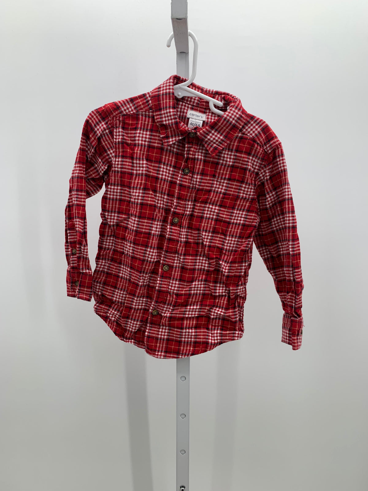 RED/ WHITE PLAID FLANNEL