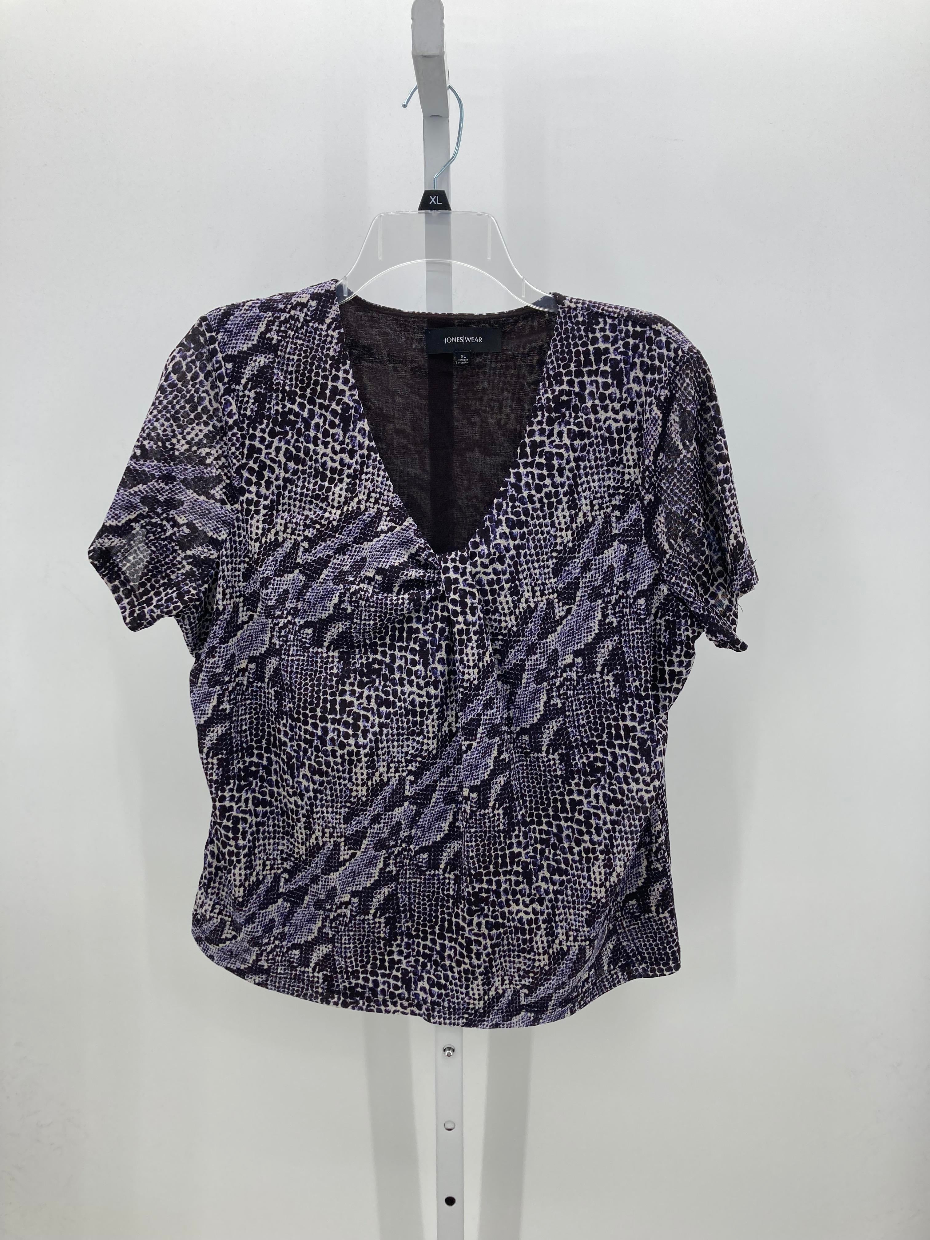 Jones Wear Size Extra Large Misses Short Sleeve Shirt