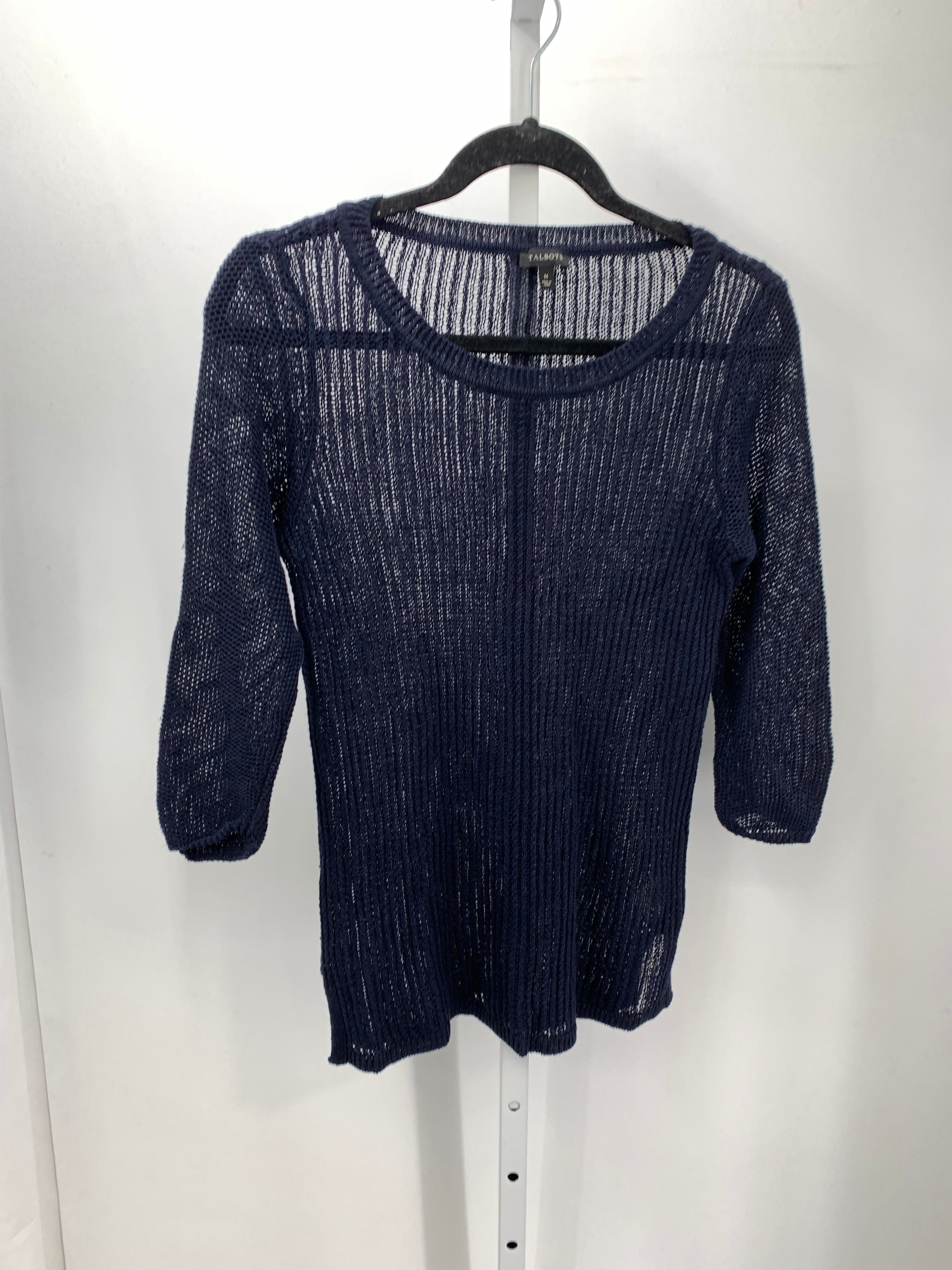 Talbots Size Medium Misses 3/4 Sleeve Sweater