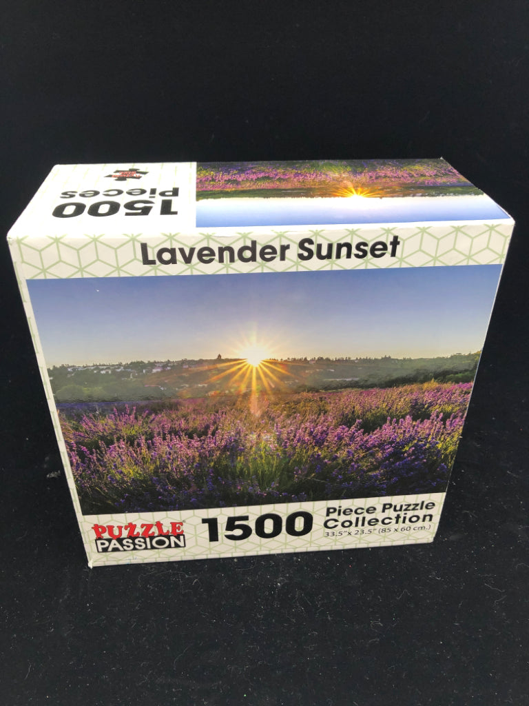 NIB LAVENDER SUNSET 1500 PC PUZZLE.