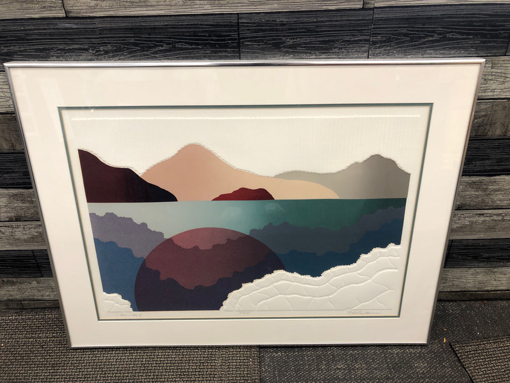 SUNSET ABSTRACT WALL ART -ROBERT WATERMAN.