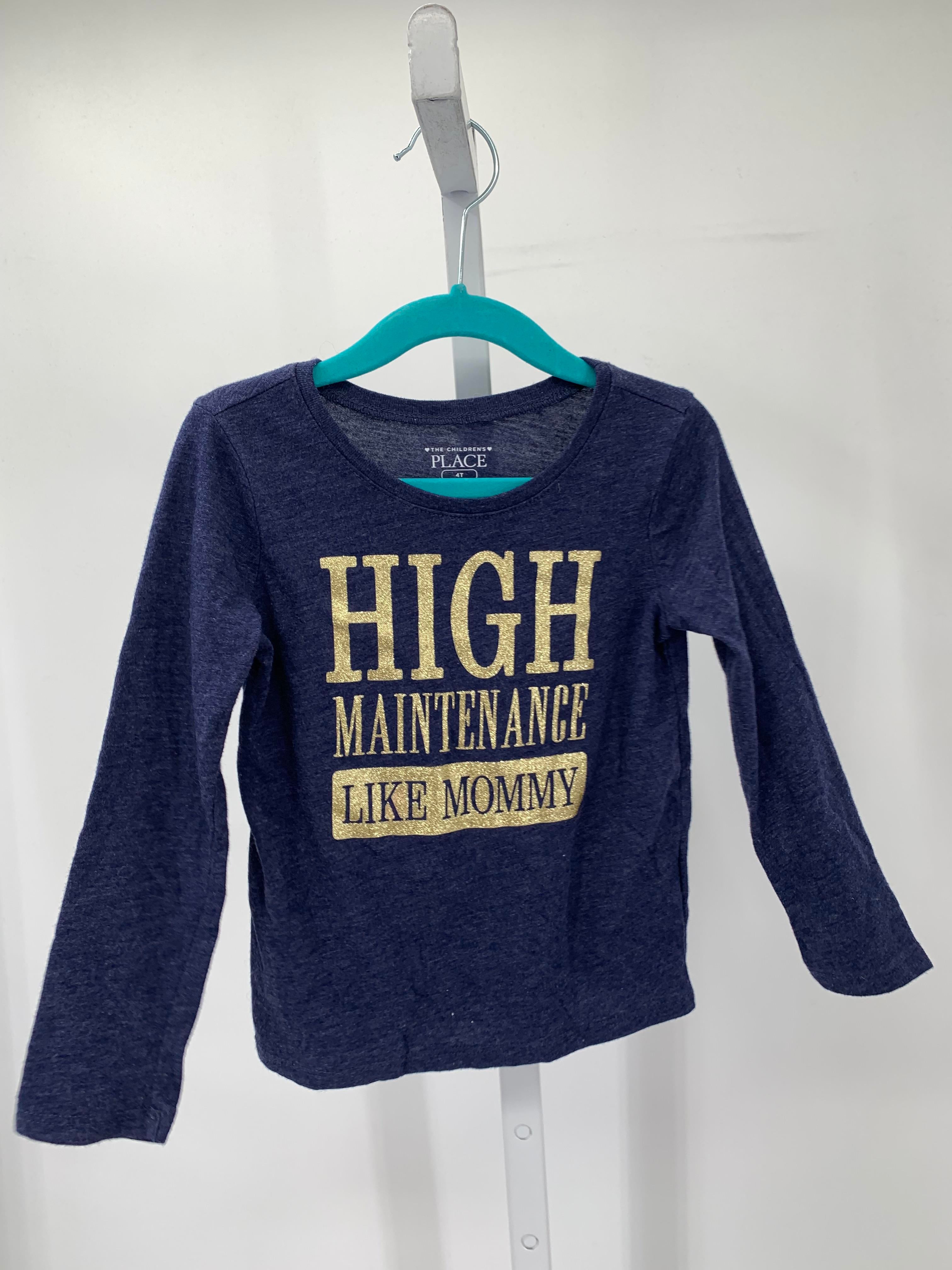Children's Place Size 4 Girls Long Sleeve Shirt