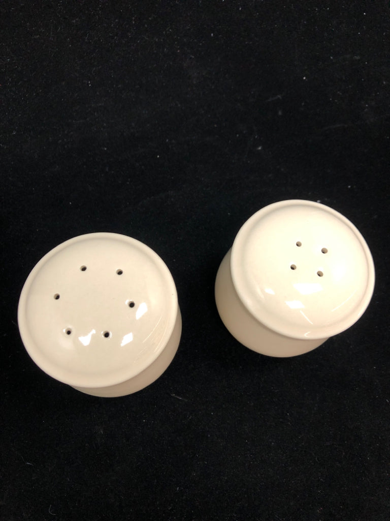 WHITE SALT & PEPPER SET-CORNING.