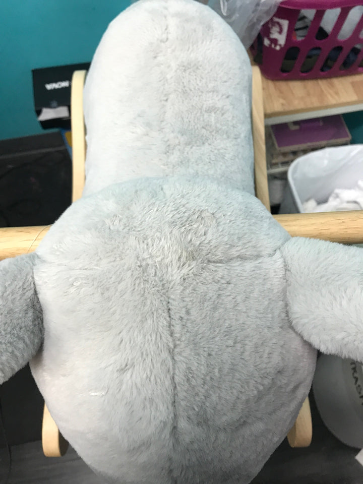 Elephant Critter Plush Nursery Rocker