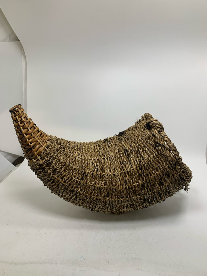 WOVEN CORNUCOPIA.