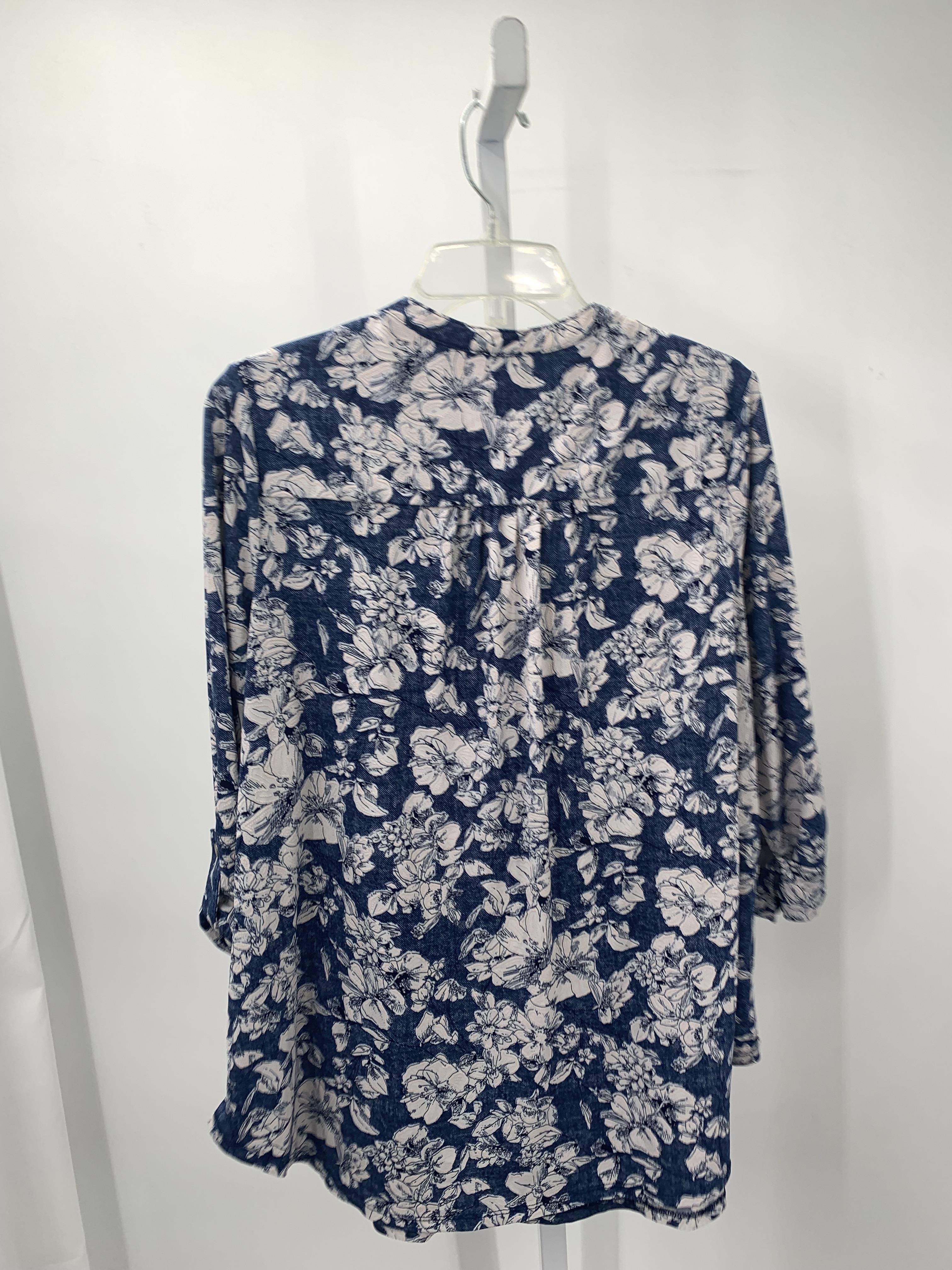 Westport Size 2X Womens 3/4 Sleeve Shirt