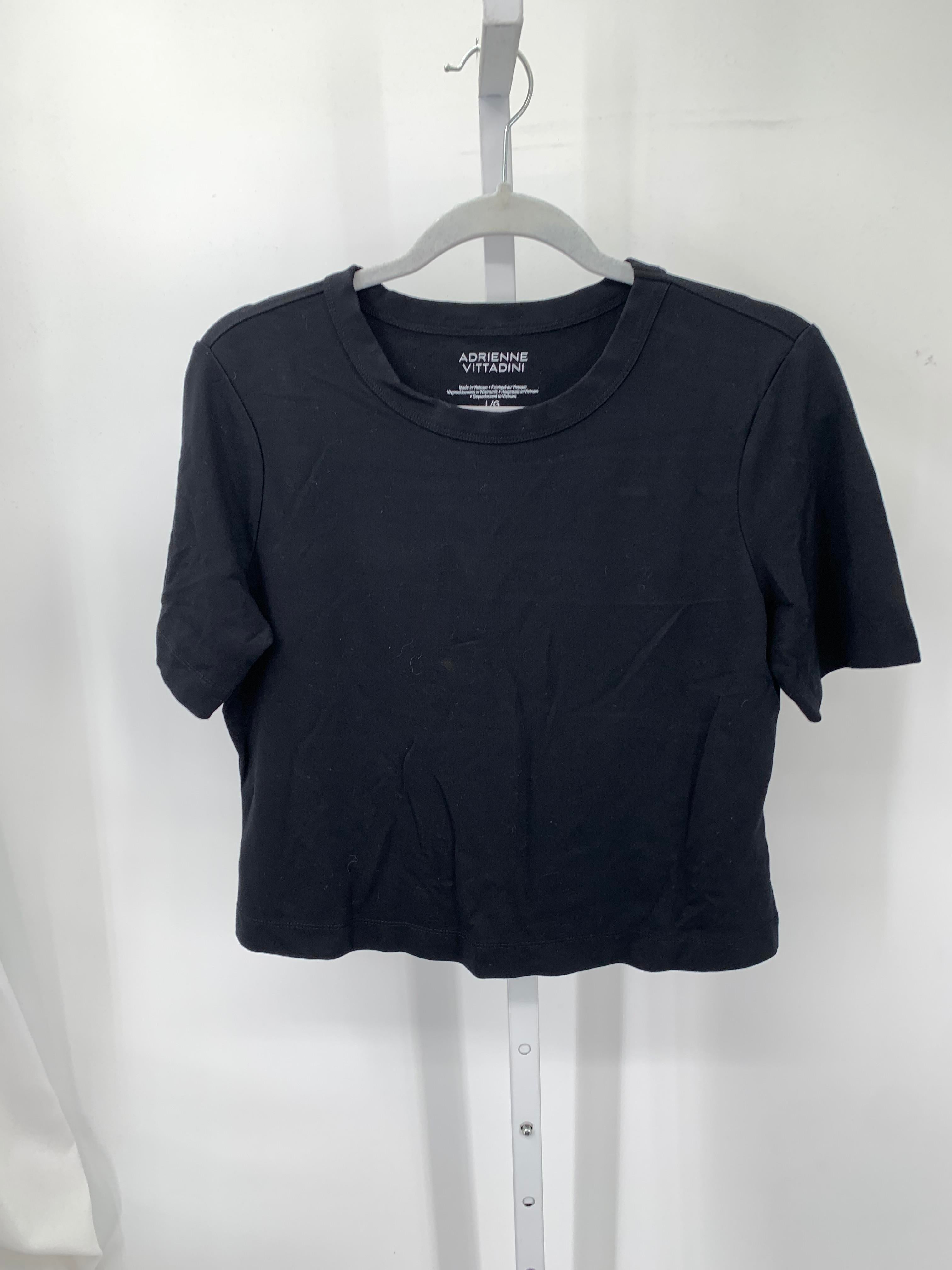 Adrienne Vittadini Size Large Misses Short Sleeve Shirt