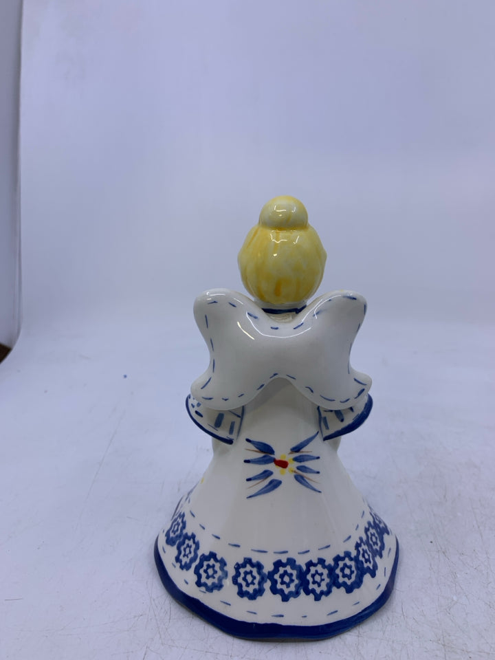 TEMPTATIONS LOOK BLONDE CERAMIC ANGEL BELL.