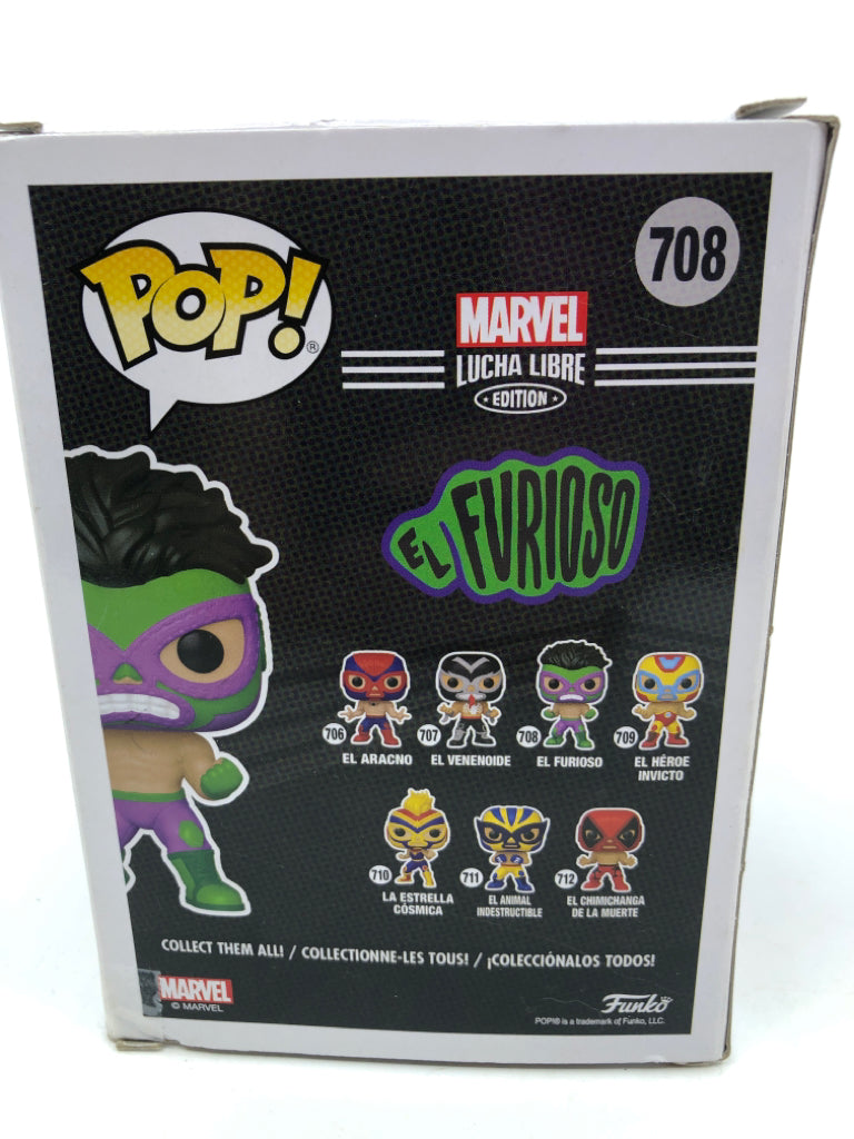 FUNKO POP MARVEL LUCHA LIBRE EL FURIOSO 708