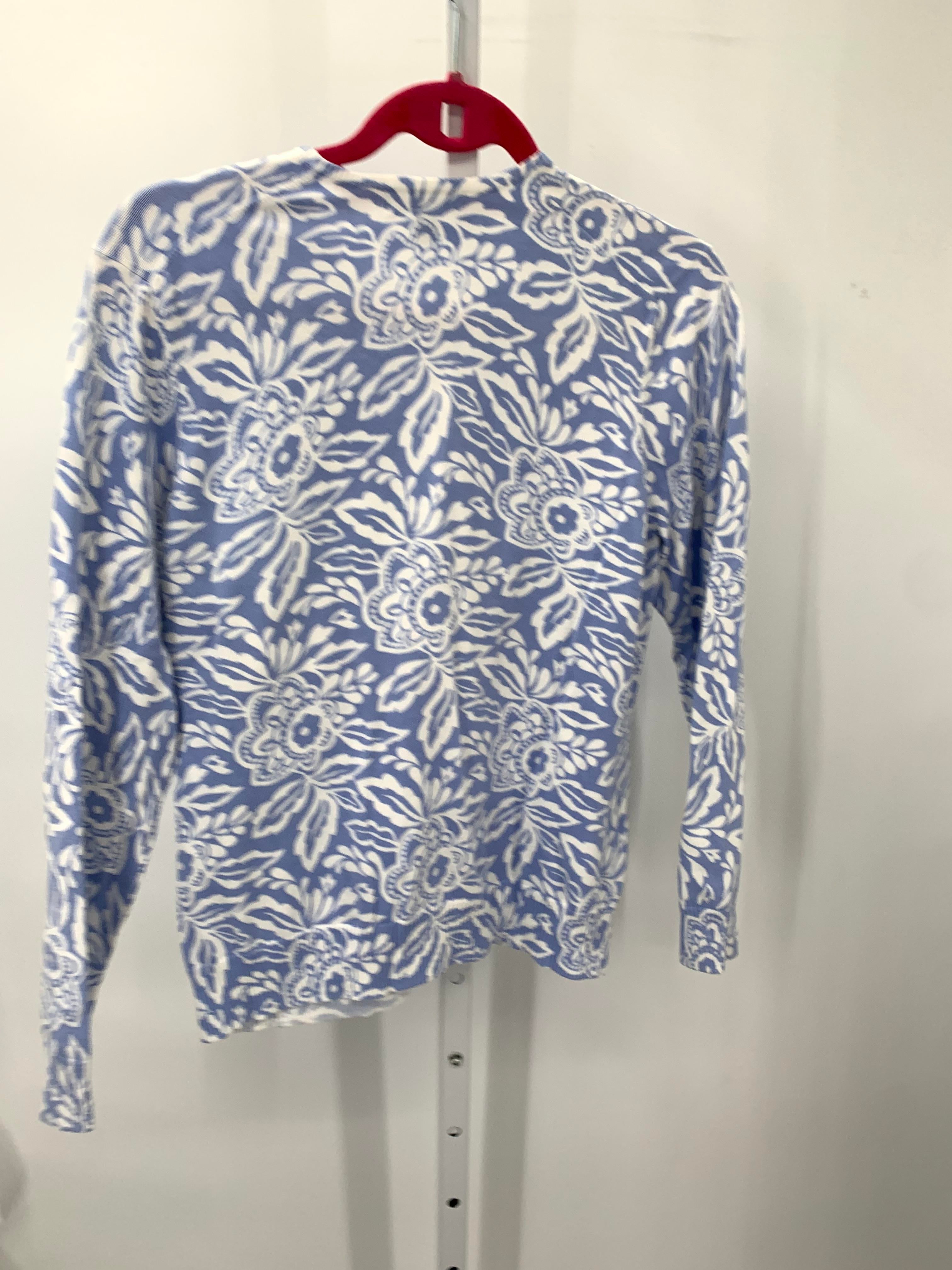 Lands End Size Medium Petite Petite Long Slv Sweater