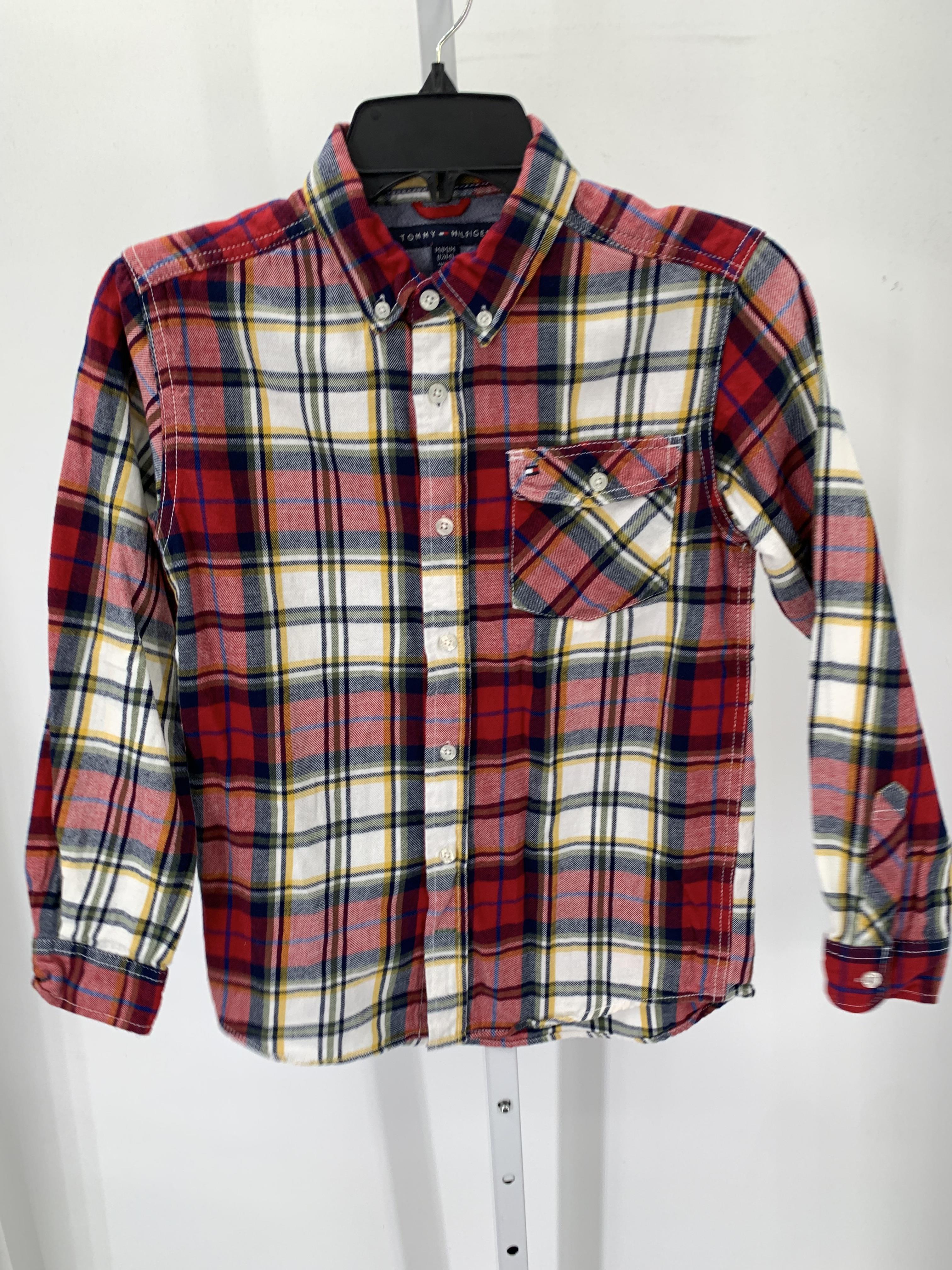 PLAID BTN DOWN