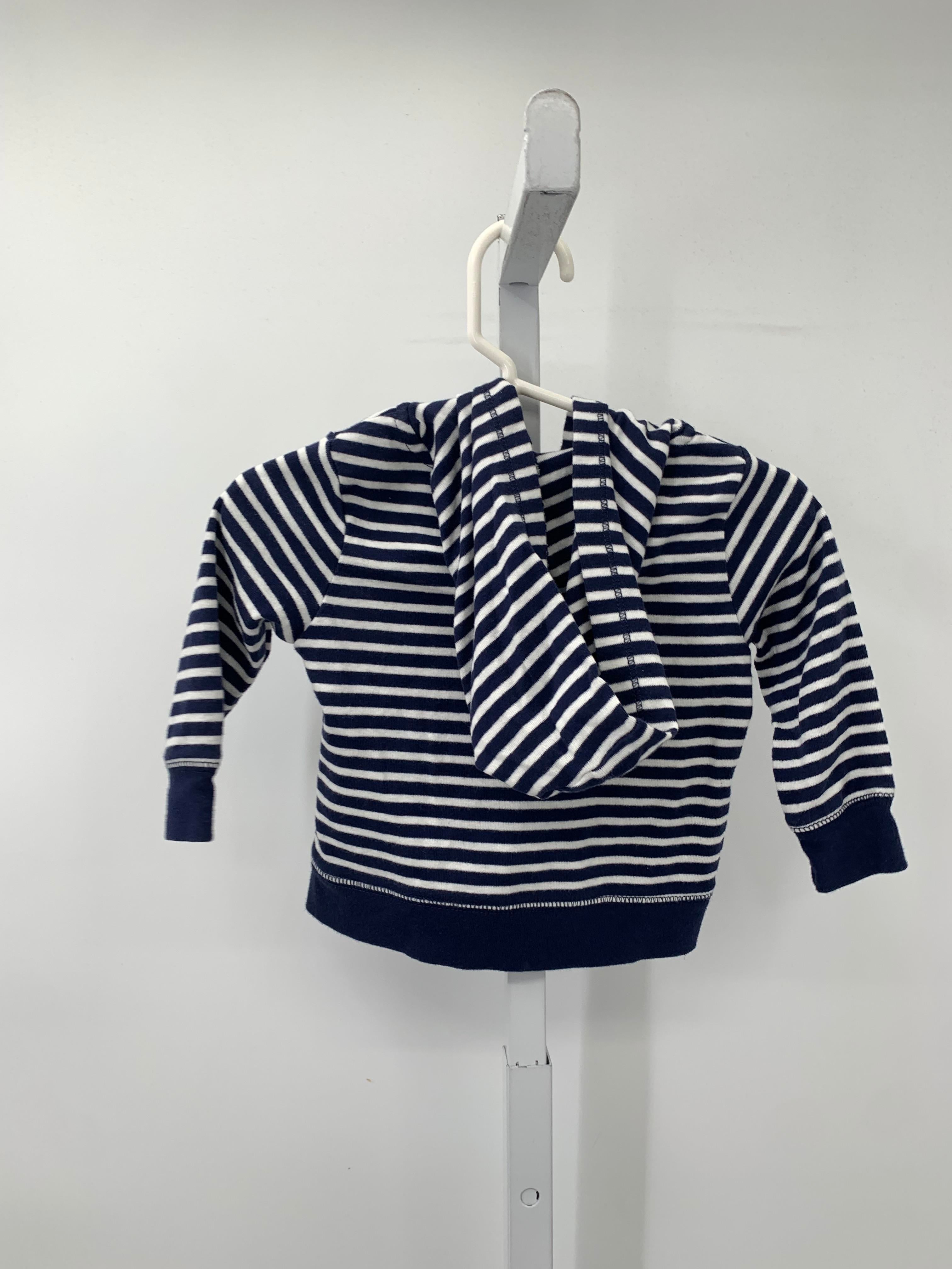 WHITE STRIPES HOODED ZIP