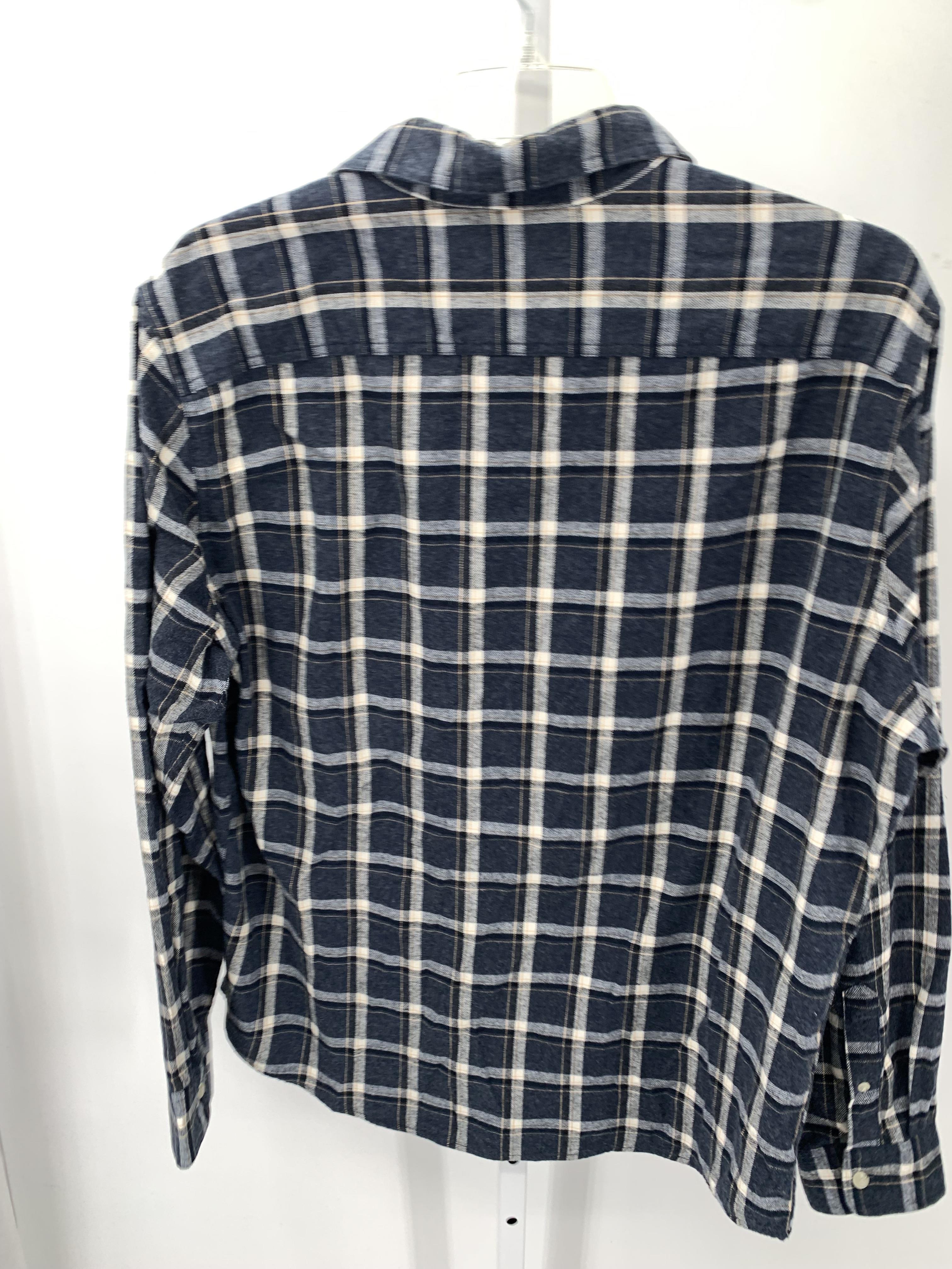 PLAID BTN DOWN