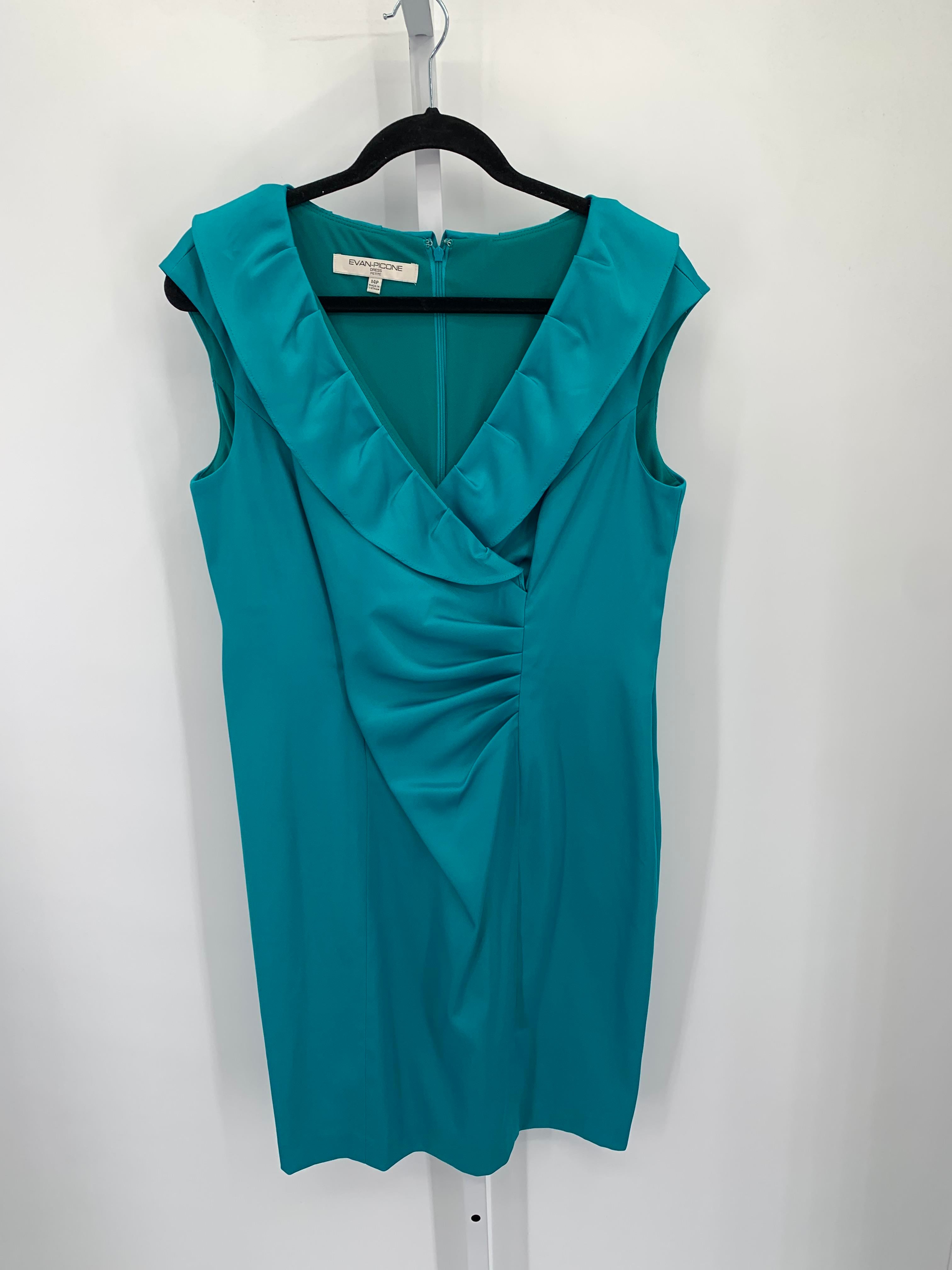 Evan-Picone Size 14 Petite Petite Sleeveless Dress