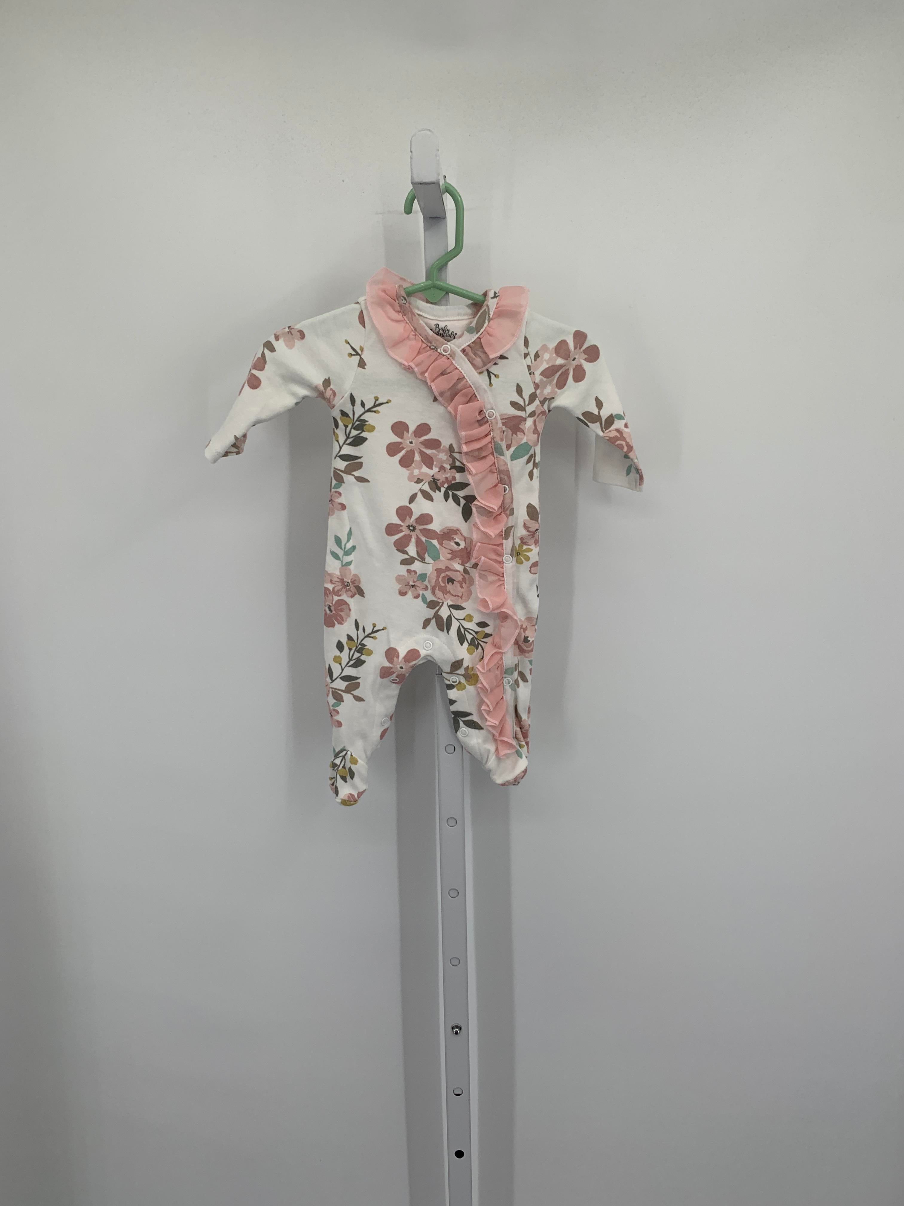 Baby Essentials Size 3 Months Girls Long Slv. Romper