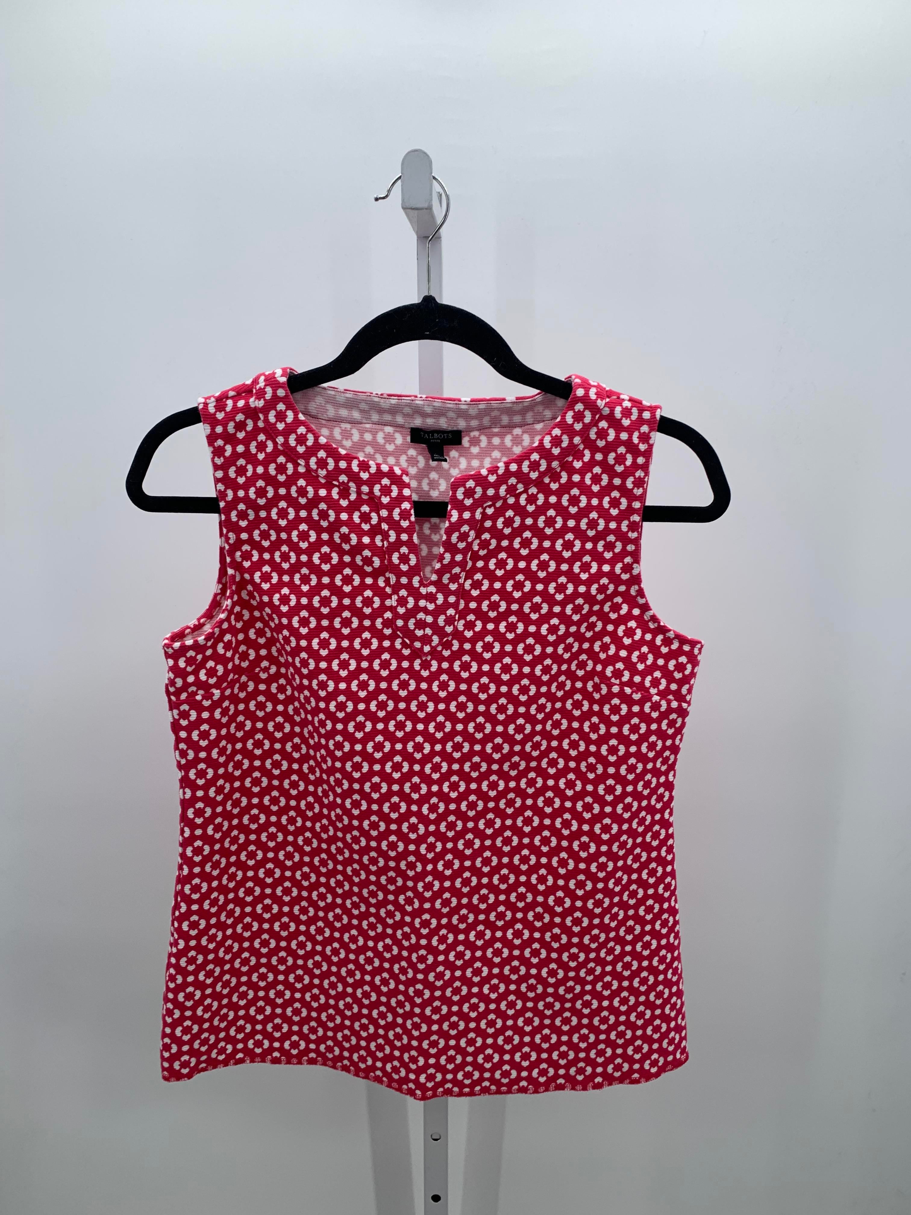 Talbots Size Small Petite Petite Sleeveless Shirt