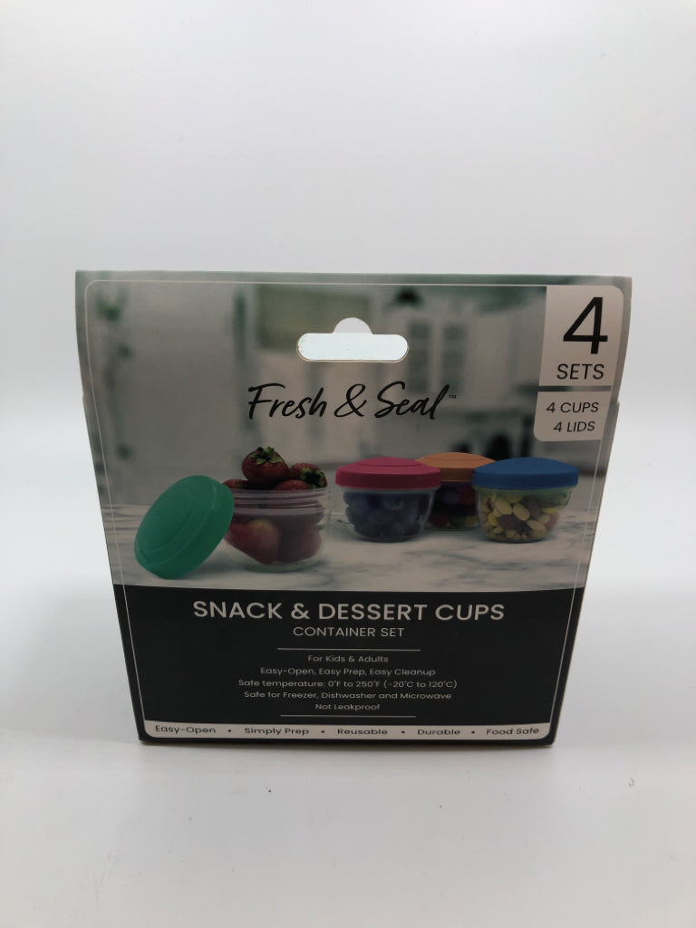 NIP 4 SNACK & DESSERT CUPS.