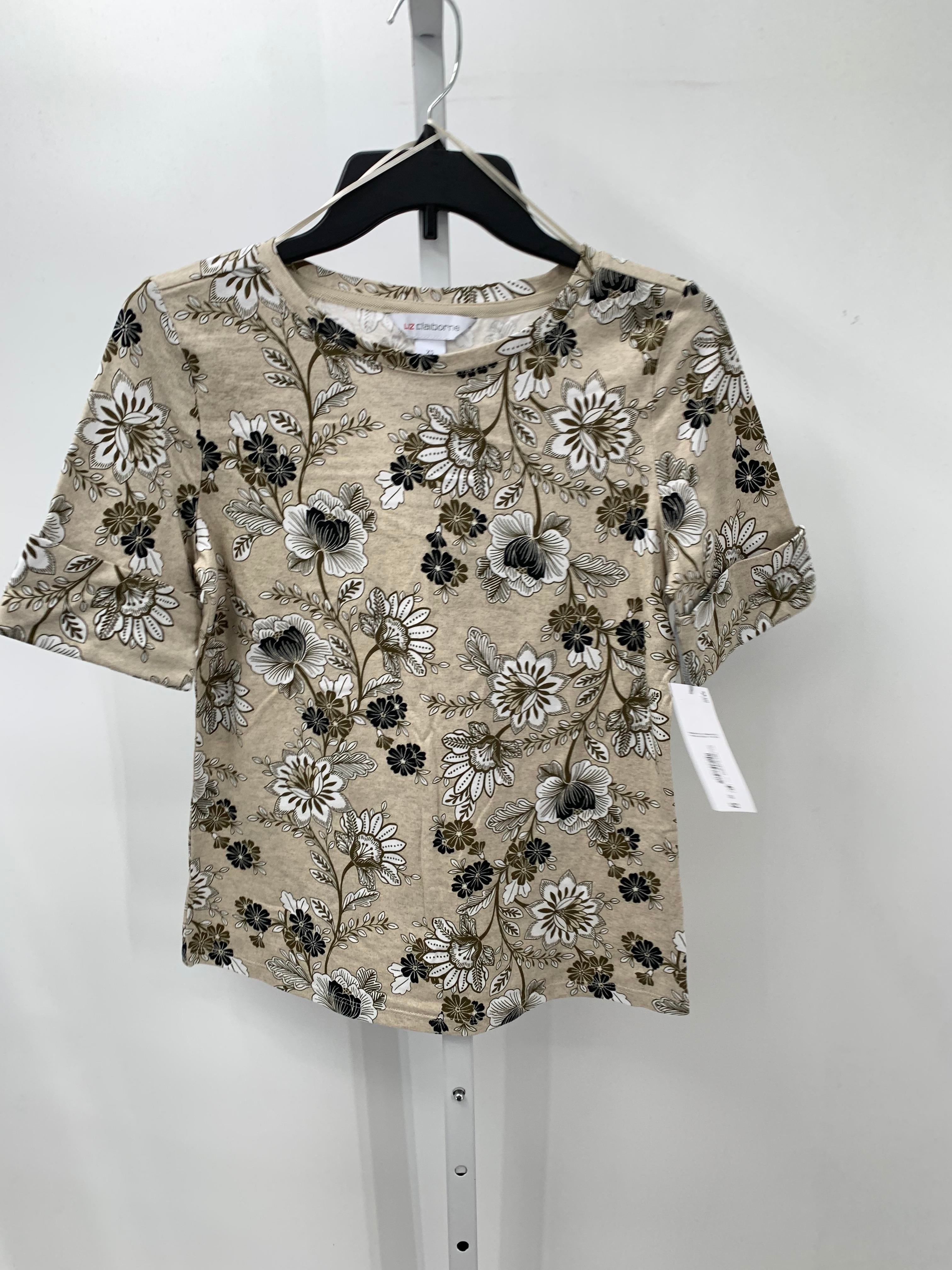 Liz Claiborne Size X Small Misses Short Sleeve Shirt