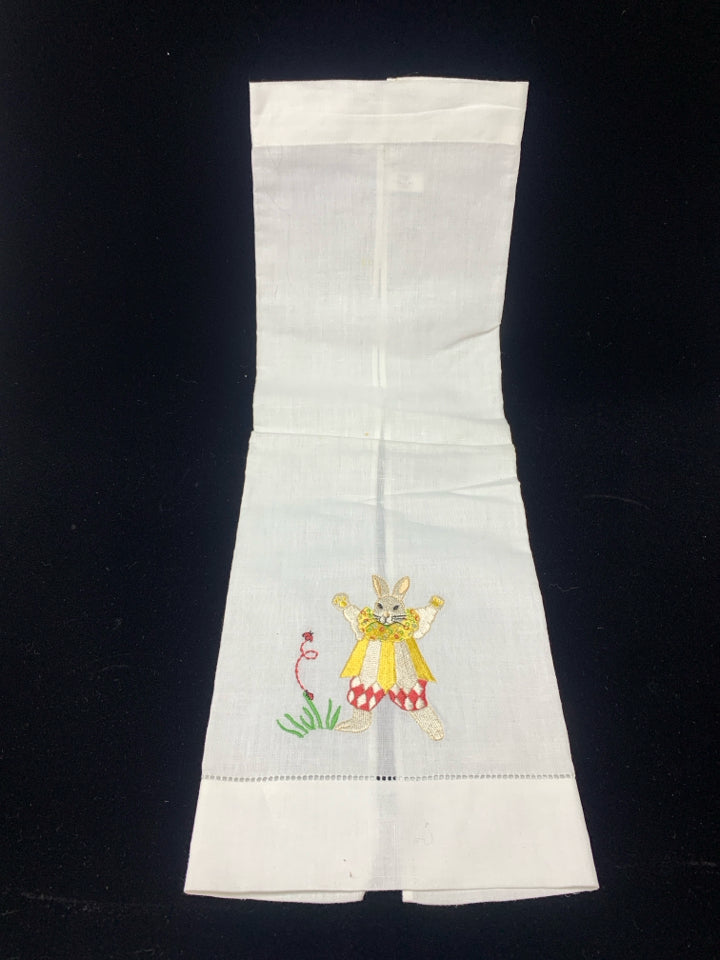 CIRCUS BUNNY TEA TOWEL.