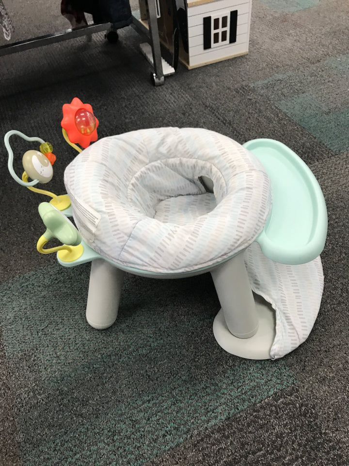 Skip Hop Baby Seat Silver Lining 2-in-1 Sit-up Chair & Activity Floor Seat