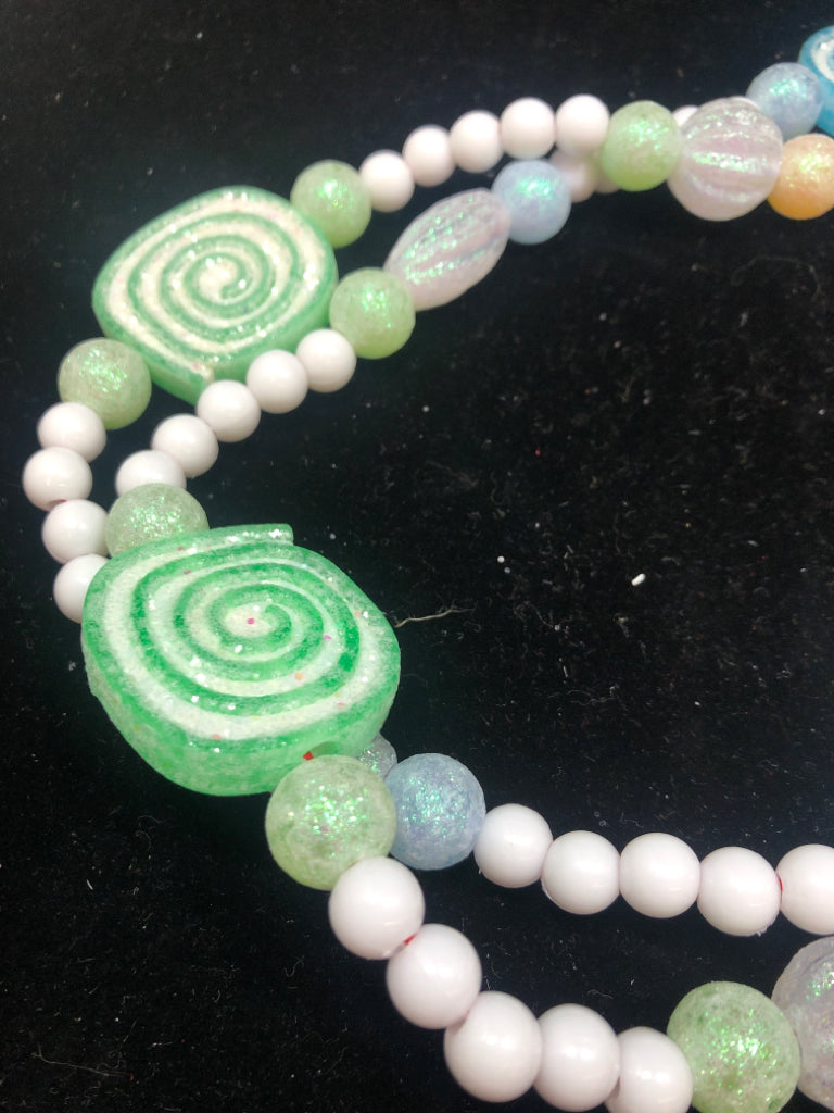 GLITTER CANDY & BEADS GARLAND.