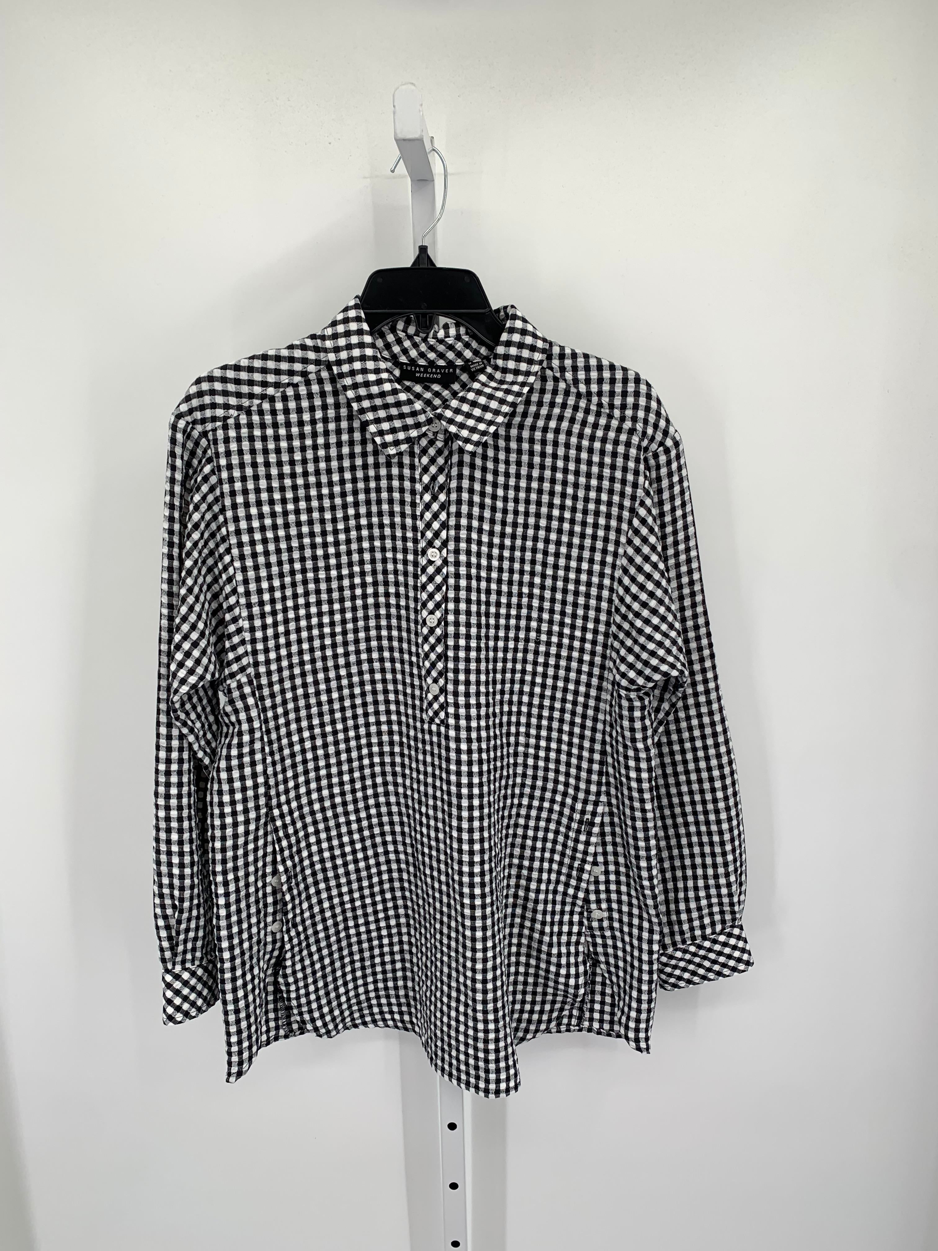 Susan Graver Size Small Misses Long Sleeve Shirt