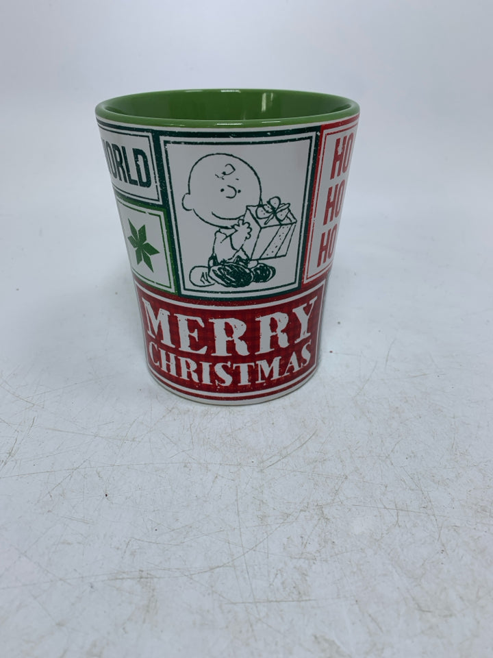 PATCHWORK PEANUTS THEMED MUG.