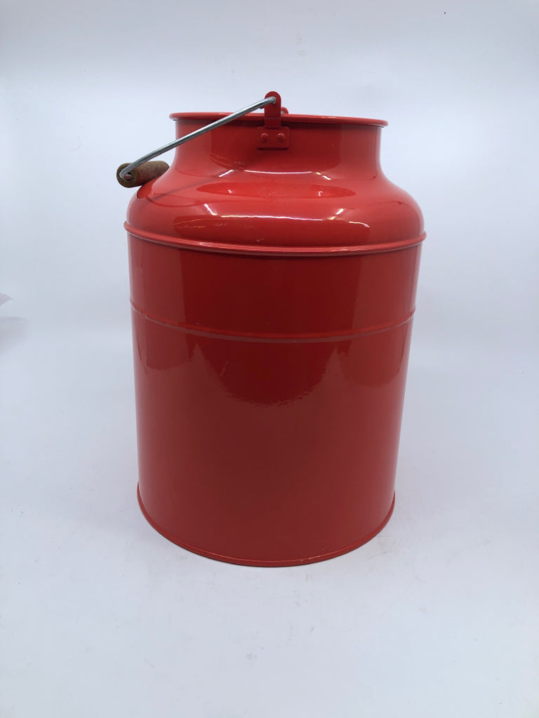 RED MILK JUG W HANDLE IKEA.