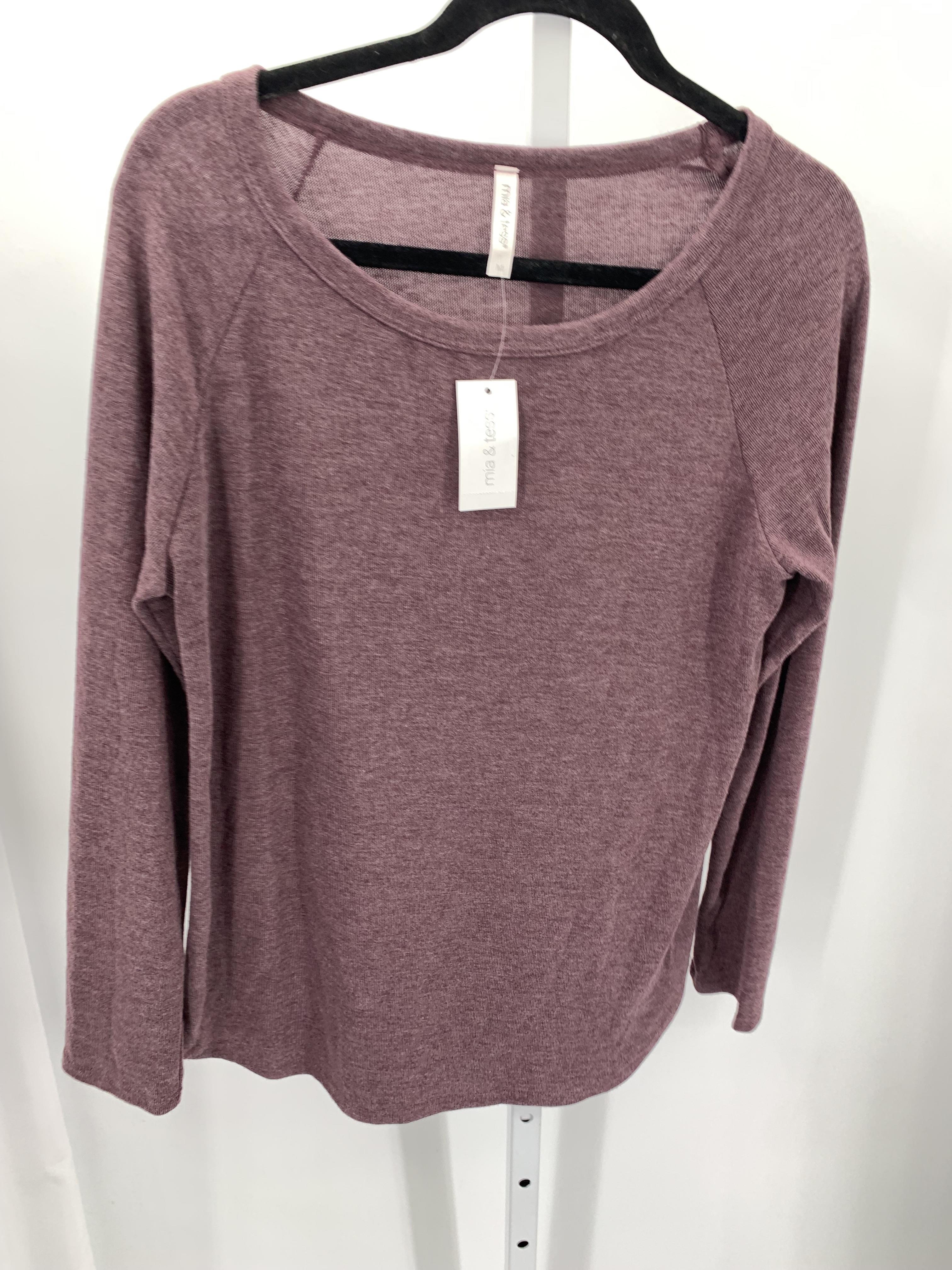Mia & Tess Size Medium Misses Long Sleeve Shirt
