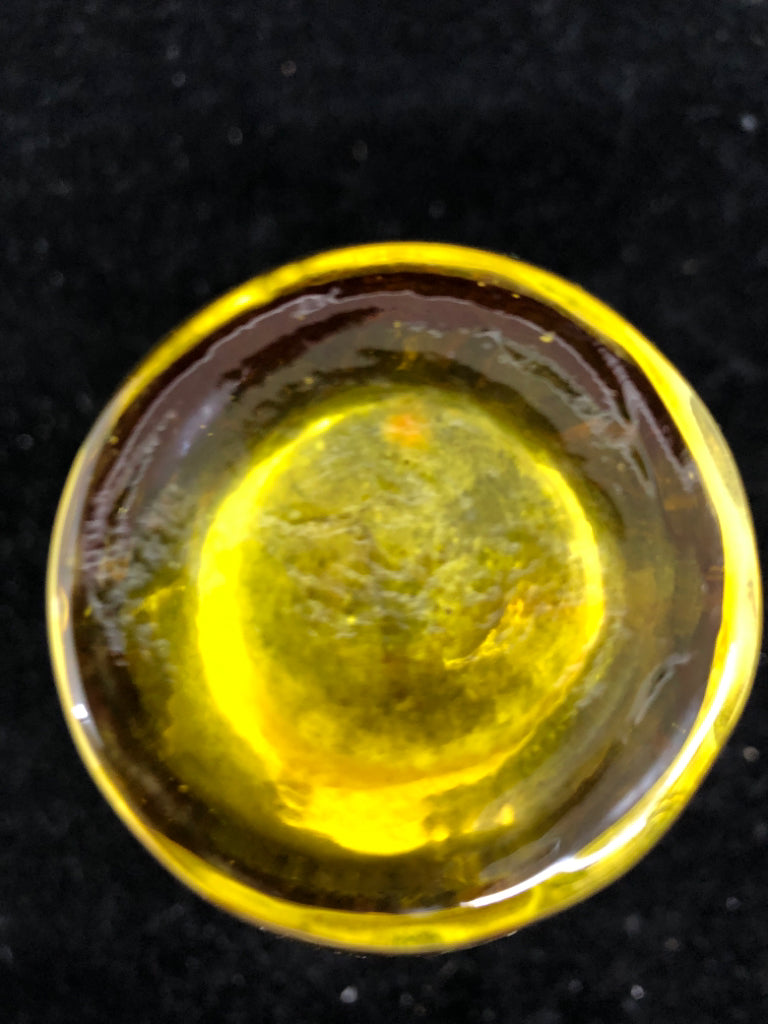RED AND YELLOW GLASS VASE.
