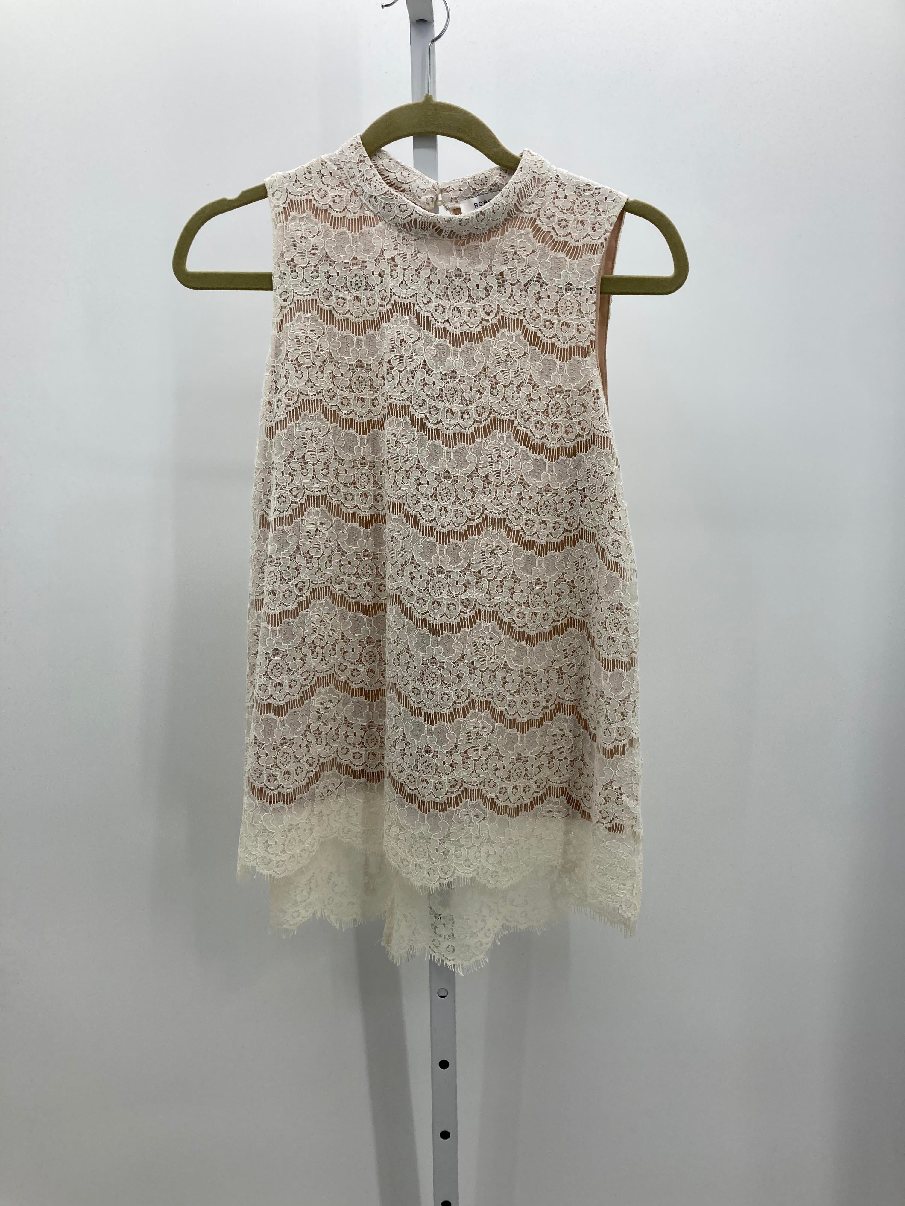 Rose & Olive Size Small Misses Sleeveless Shirt