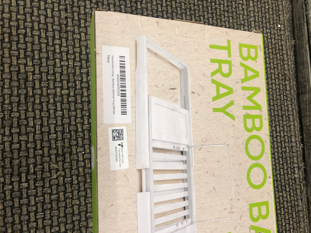 NIB BAMBOO BATHTUB TRAY.