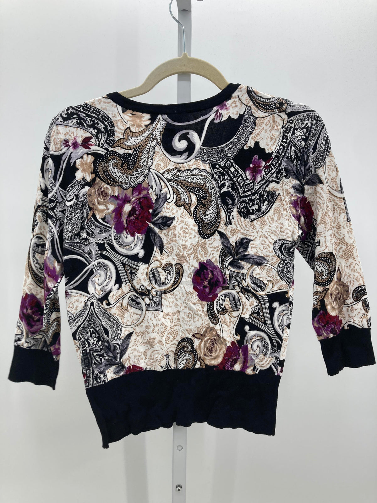 White House Black Size Small Misses 3/4 Sleeve Sweater