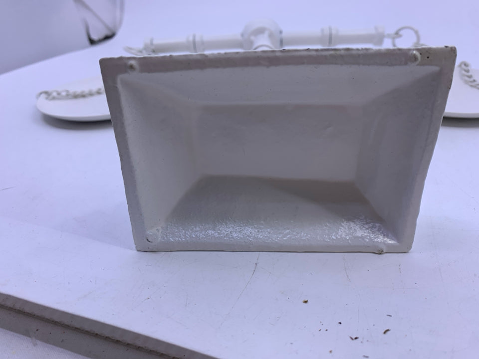 WHITE METAL DECORATIVE SCALE.
