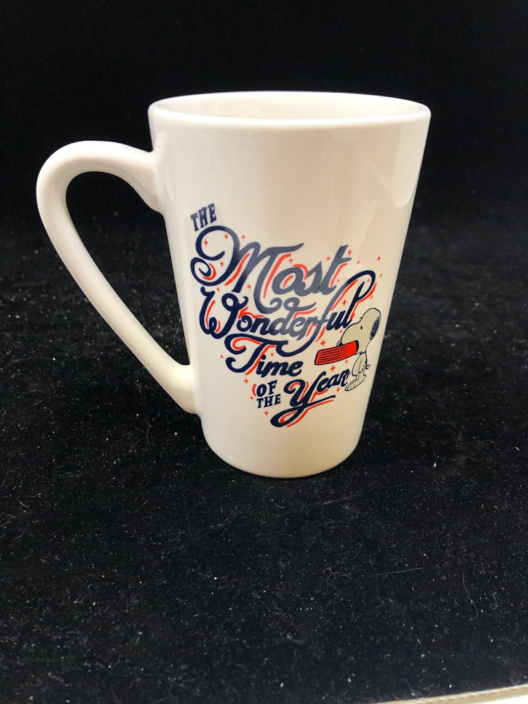 THE MOST WONDERFUL SNOOPY TALL MUG.