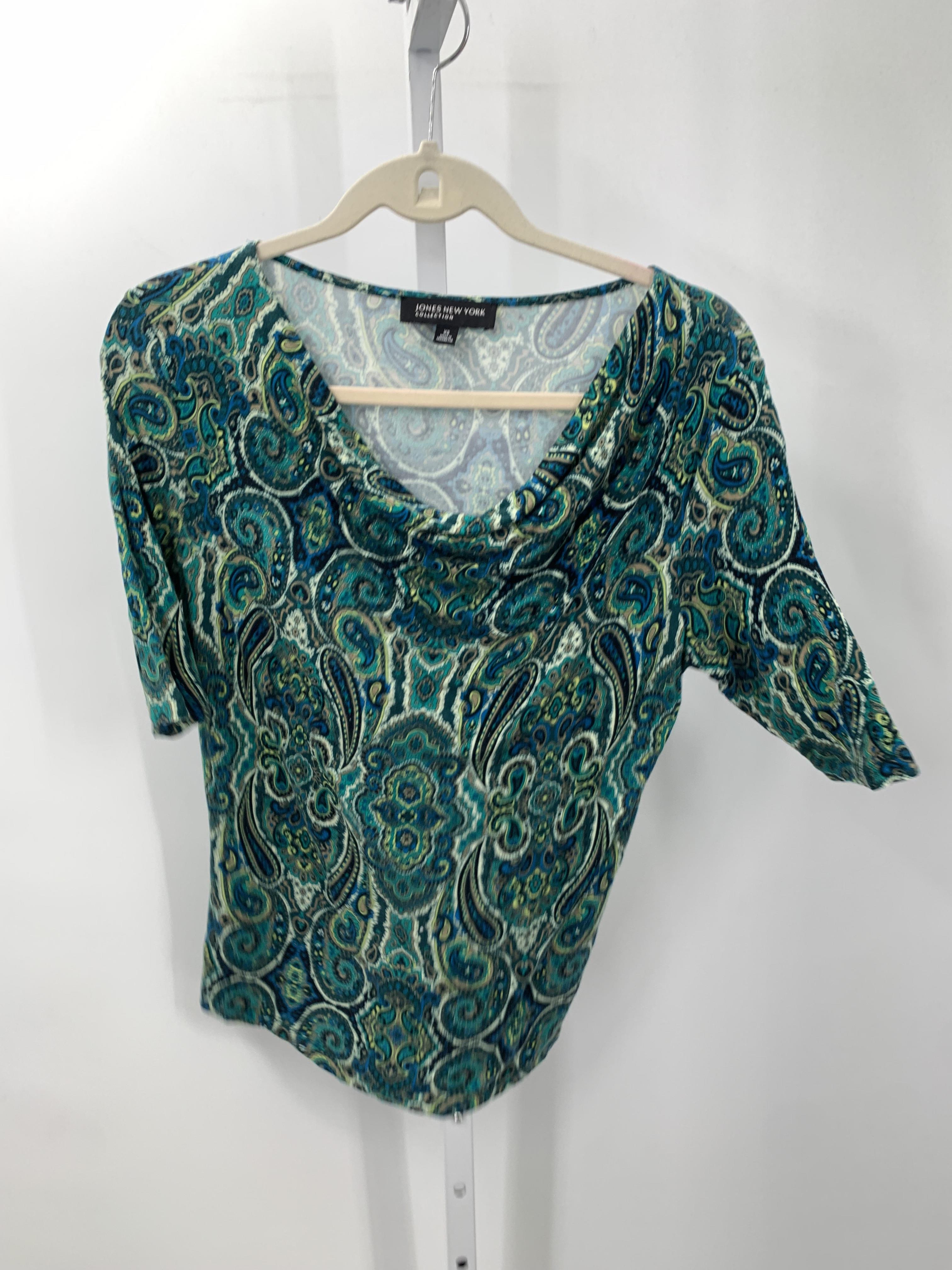 Jones New York Size X Small Misses Short Sleeve Shirt