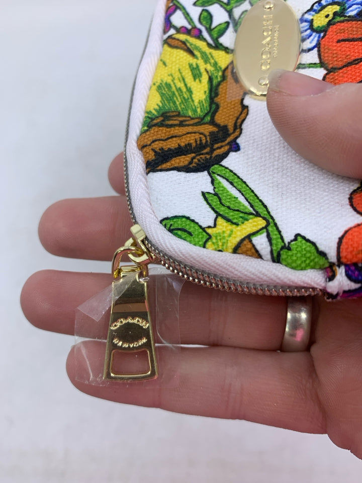 Coach Fragrance Floral Coin Purse Mini Pouch