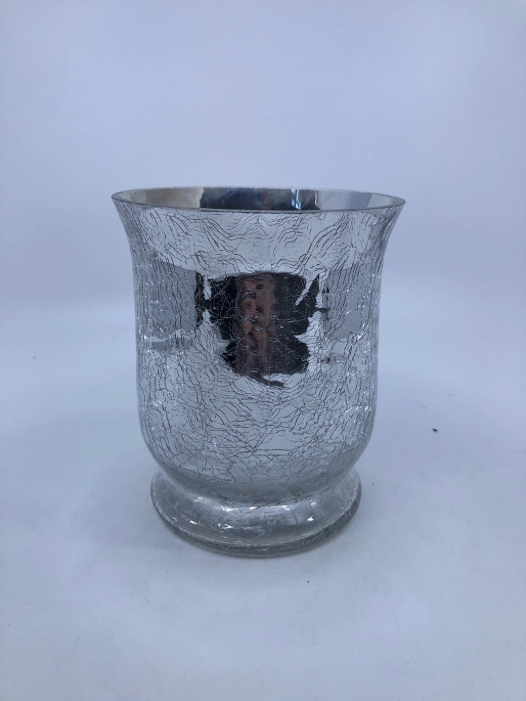 HOME ESSENTIALS GLASS MERCURY CANDLE HOLDER.