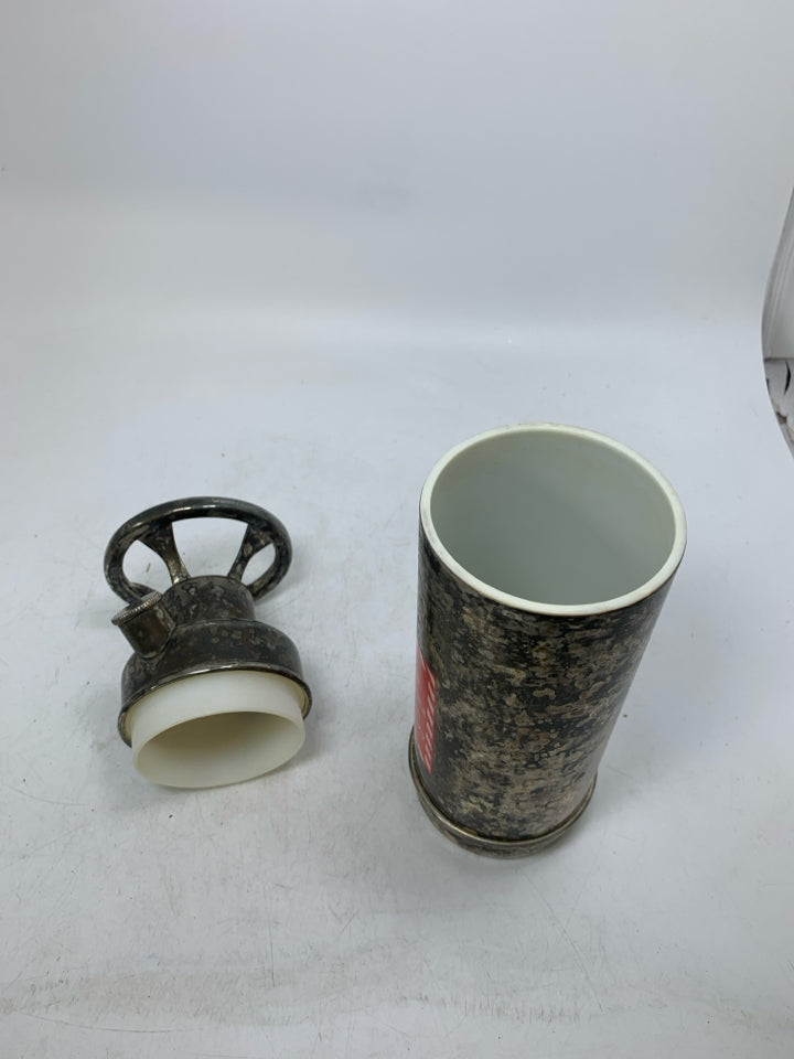 VTG GODLINGER SILVERPLATED THIRST EXTINGUISHER COCKTAIL SHAKER.