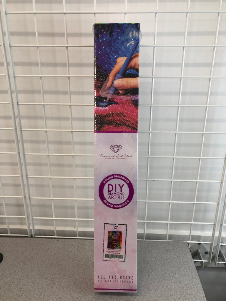 NIB DIY DIAMOND ART KIT W/ OWL DESIGN.