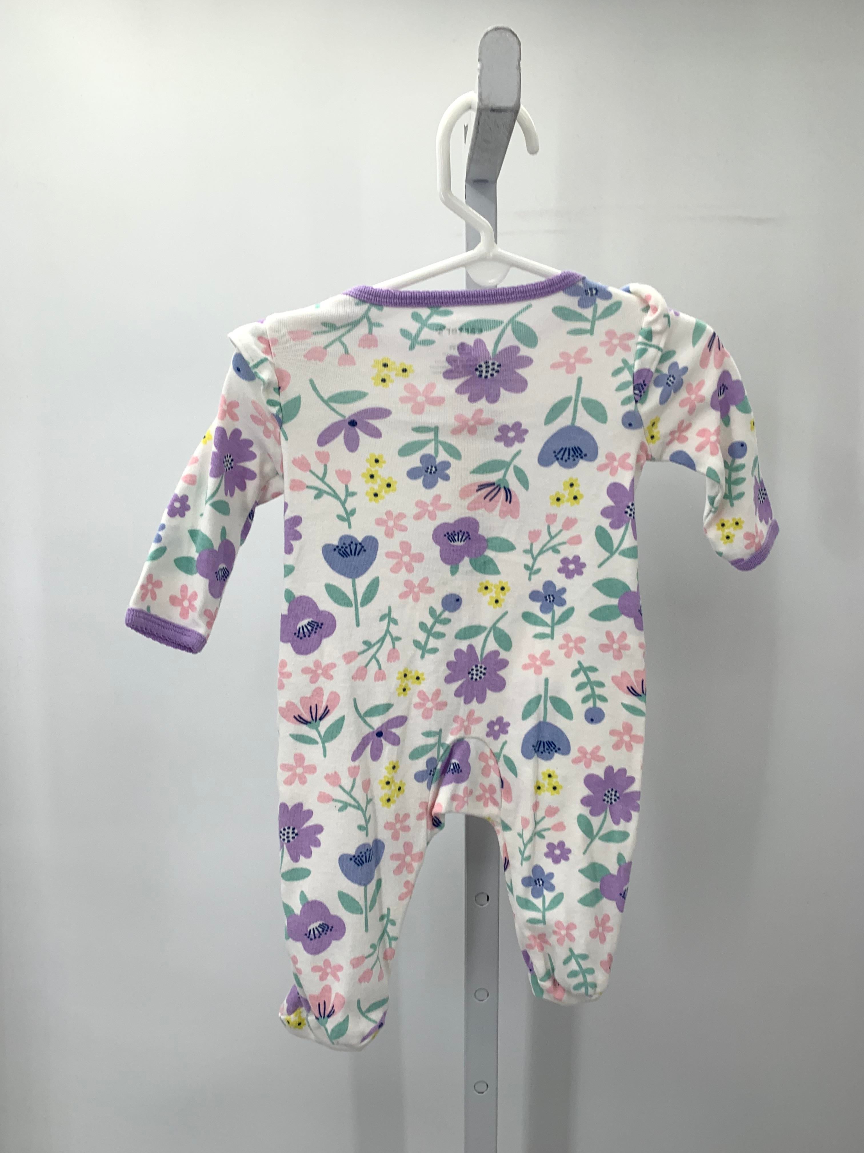 Carters Size 3 Months Girls Long Slv. Romper
