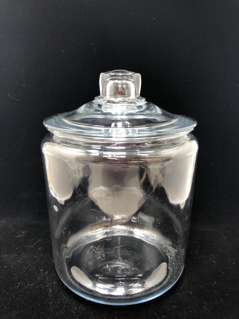 LG CLEAR GLASS CANISTER.
