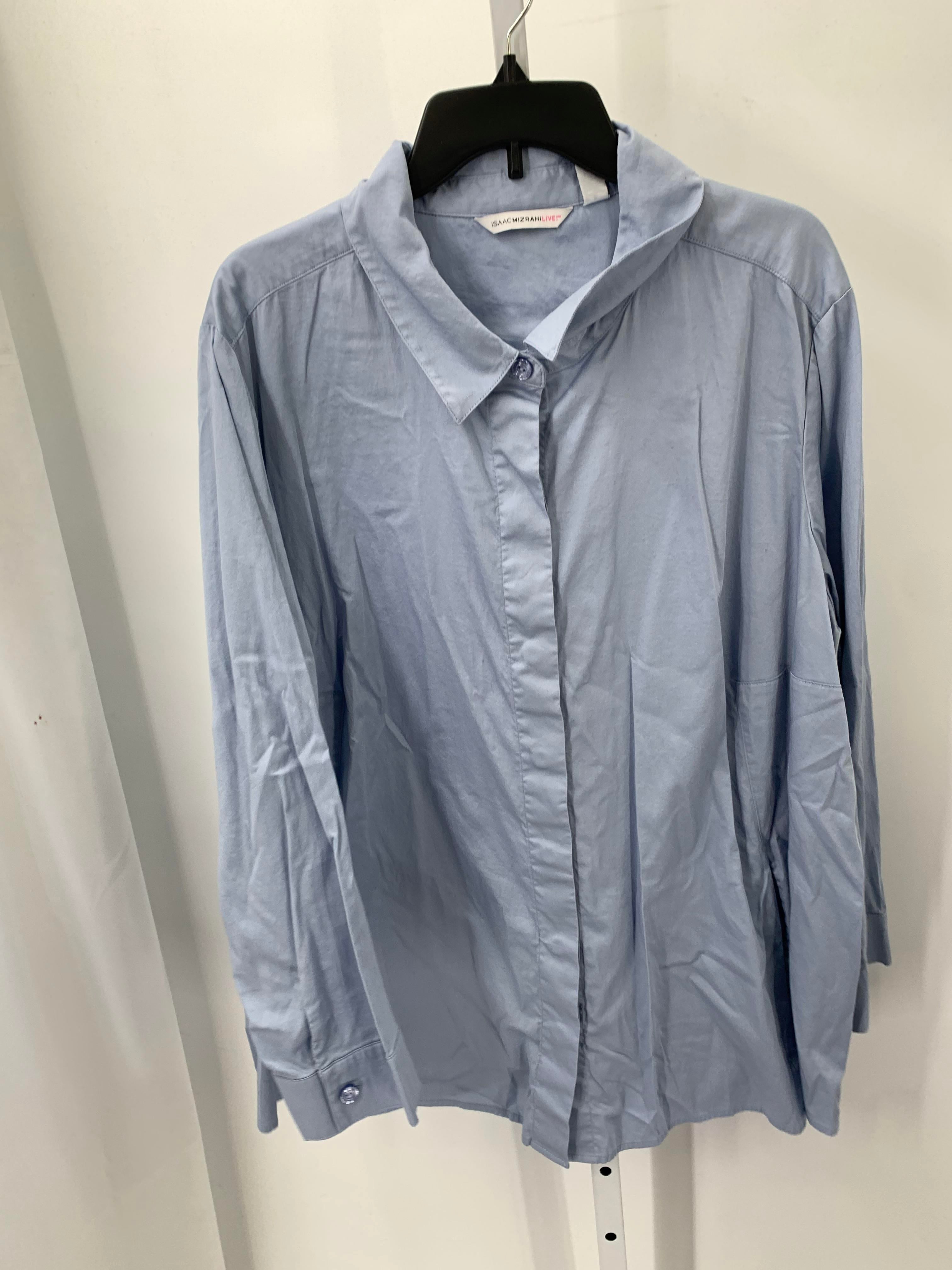 Isaac Mizrahi Size 26 W Womens Long Sleeve Shirt