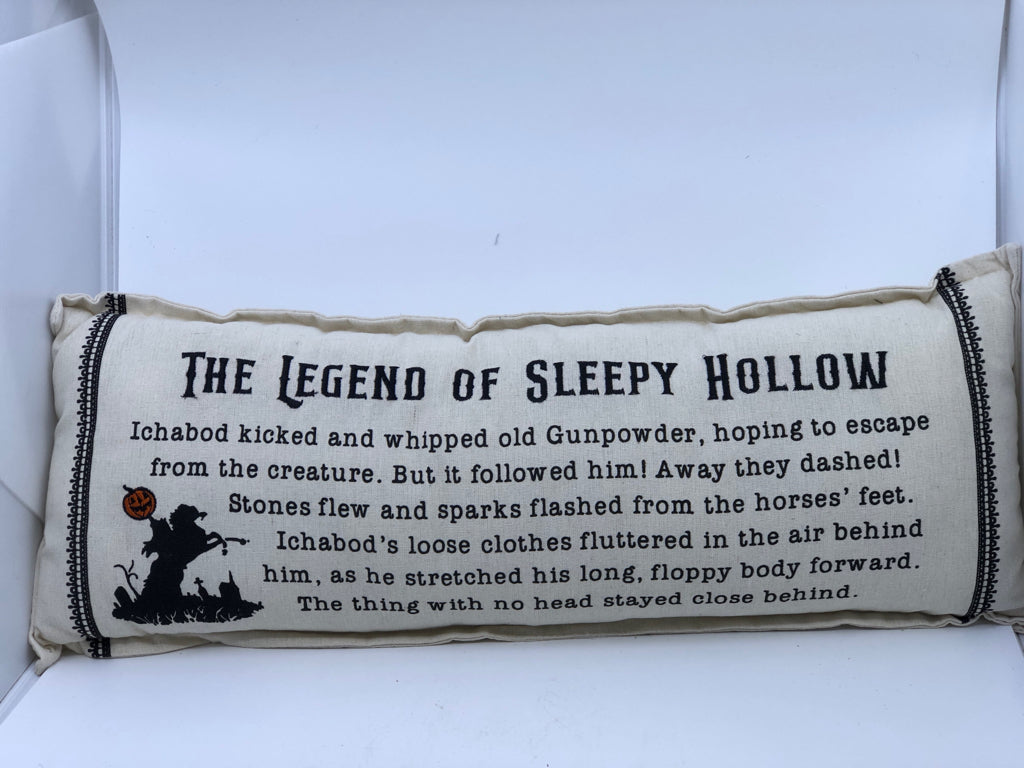 THE LEGEND OF SLEEPY HOLLOW RECTANGLE PILLOW.